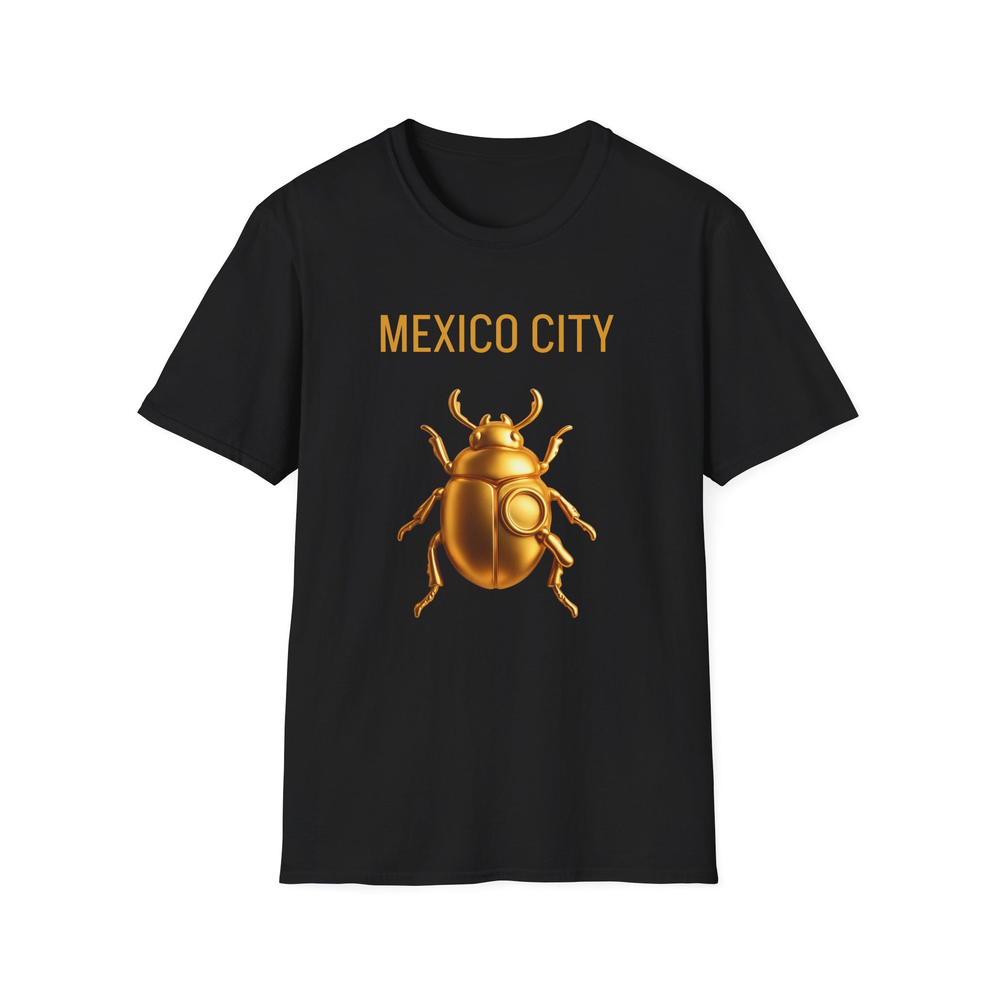 Mexico City - Golden Beetle Unisex Softstyle T-Shirt