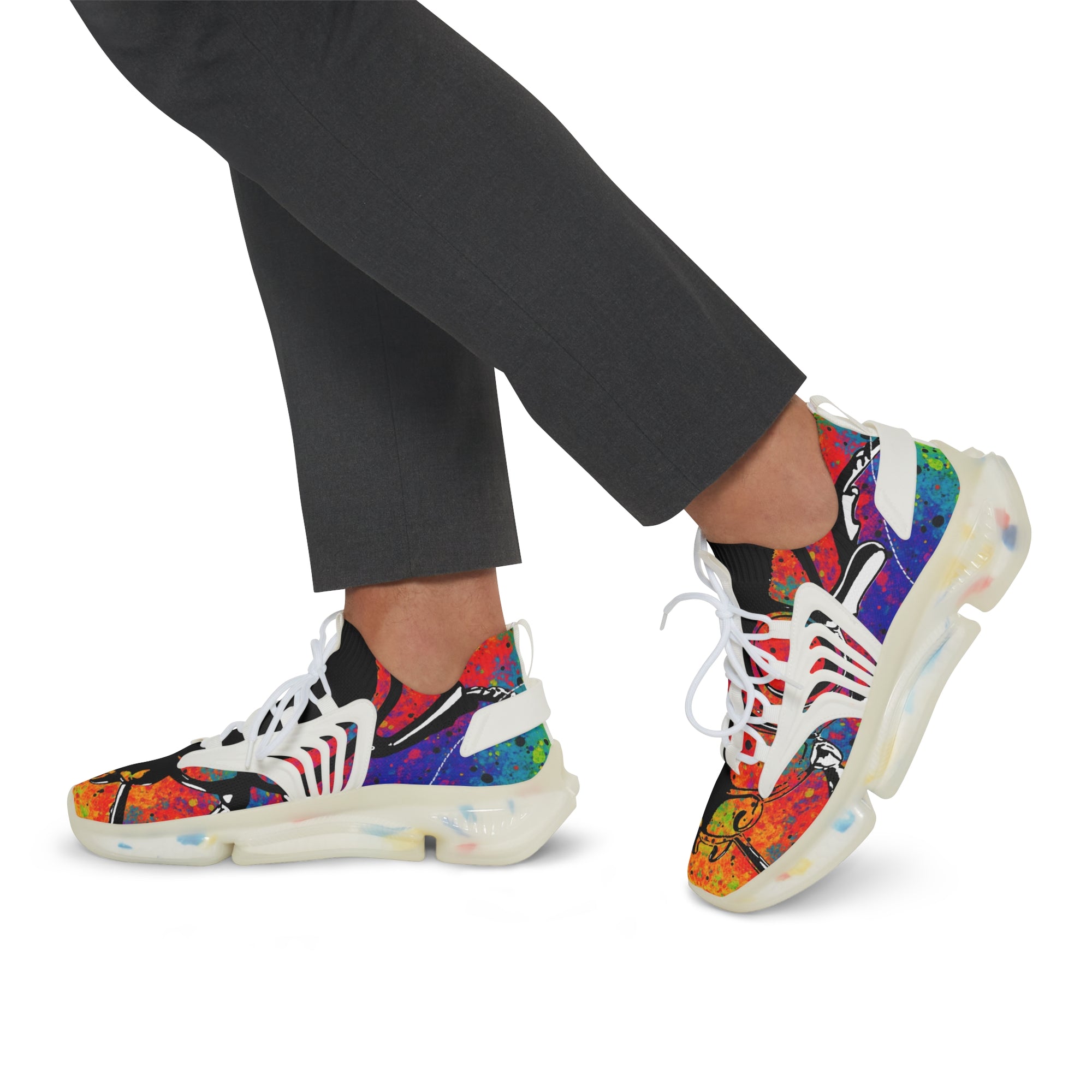 👟 “HYPERDRIP V1” Full-Spectrum Chaos Mesh Sneakers Color Splash Streetwear