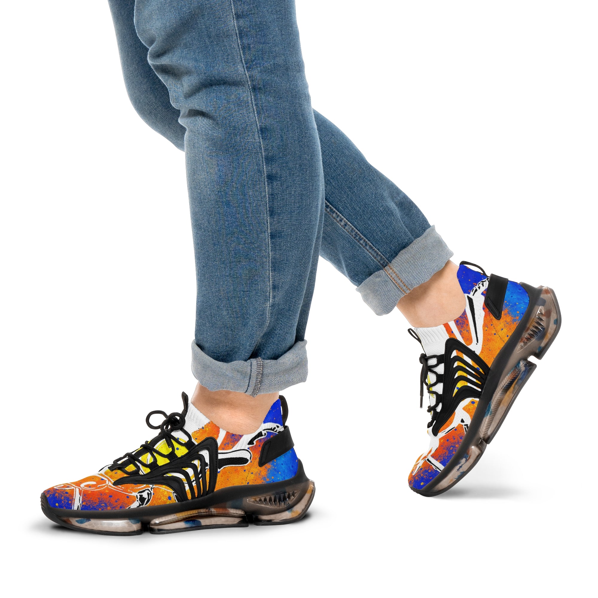 👟 “GLITCHSTEP V1A” Quantum Mesh Sneakers – Cosmic Graffiti Edition