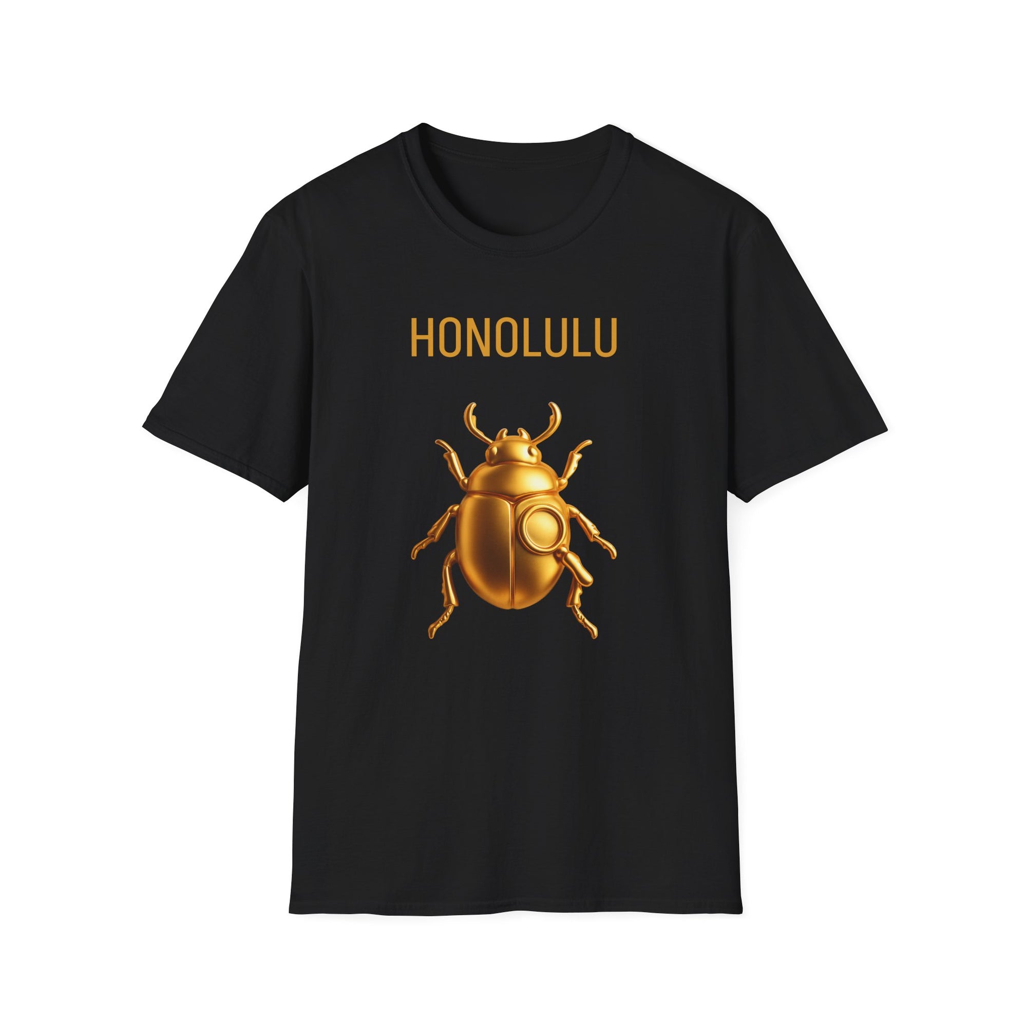 Honolulu - Golden Beetle Unisex Softstyle T-Shirt