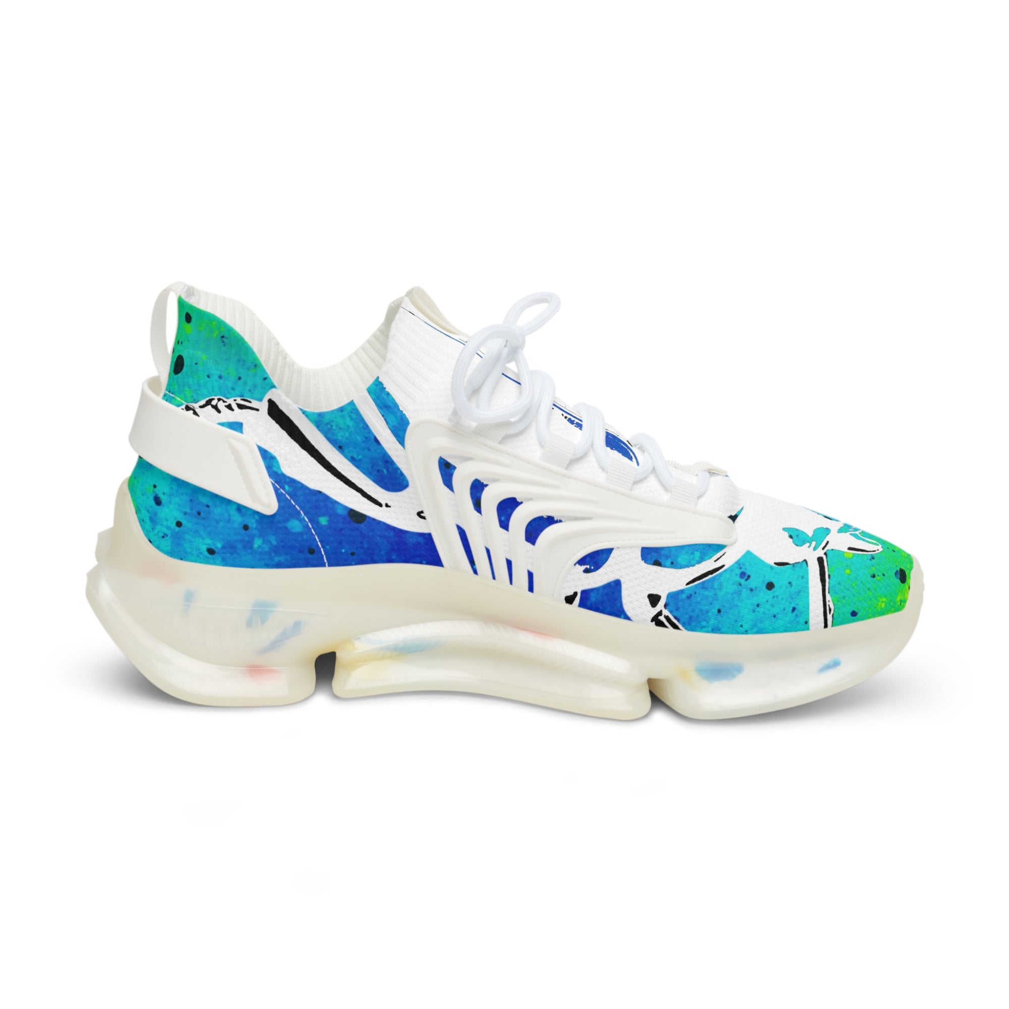👟 “ICEWALKER V1A” Digital Ocean Mesh Sneakers