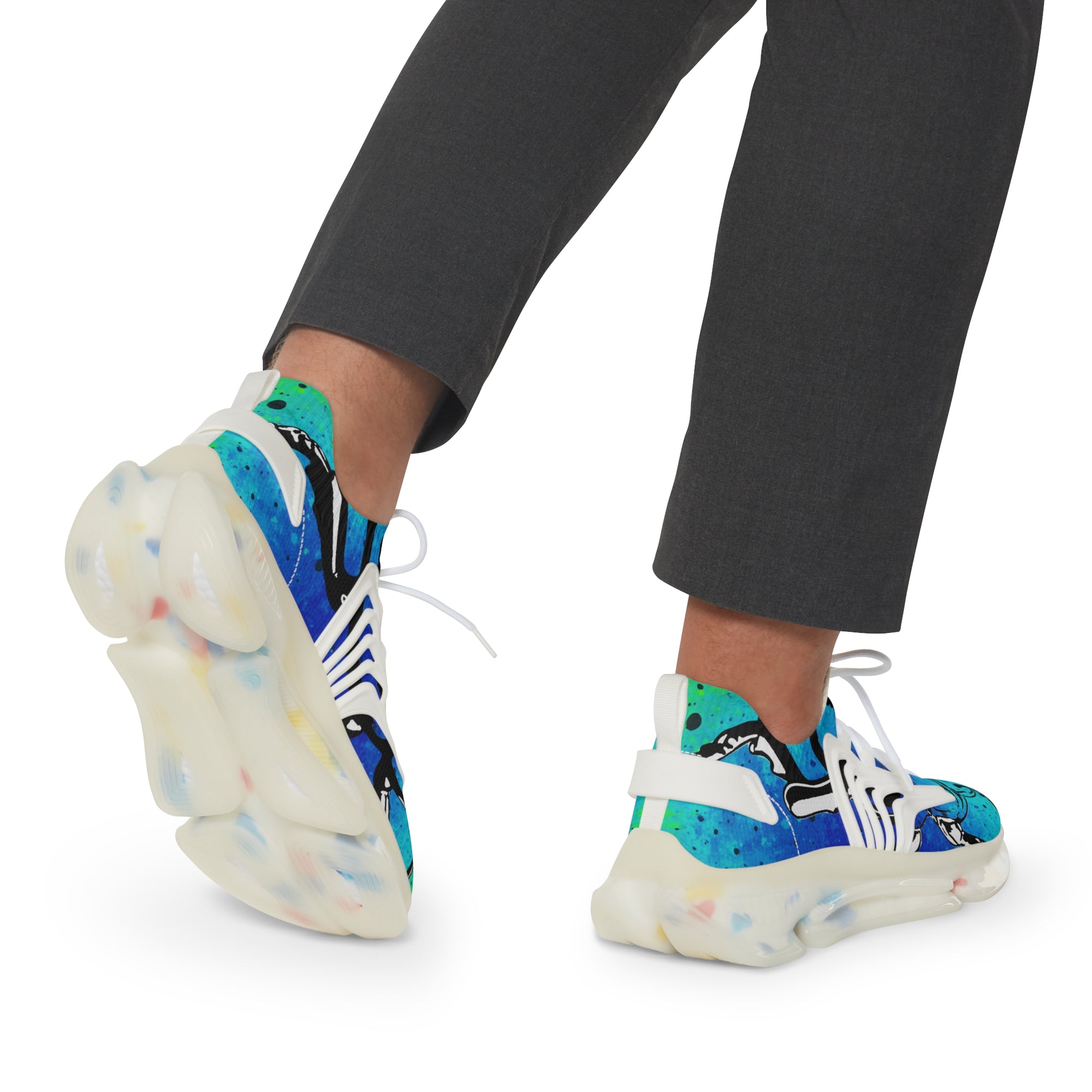 👟 “ICEWALKER V1” Digital Ocean Mesh Sneakers