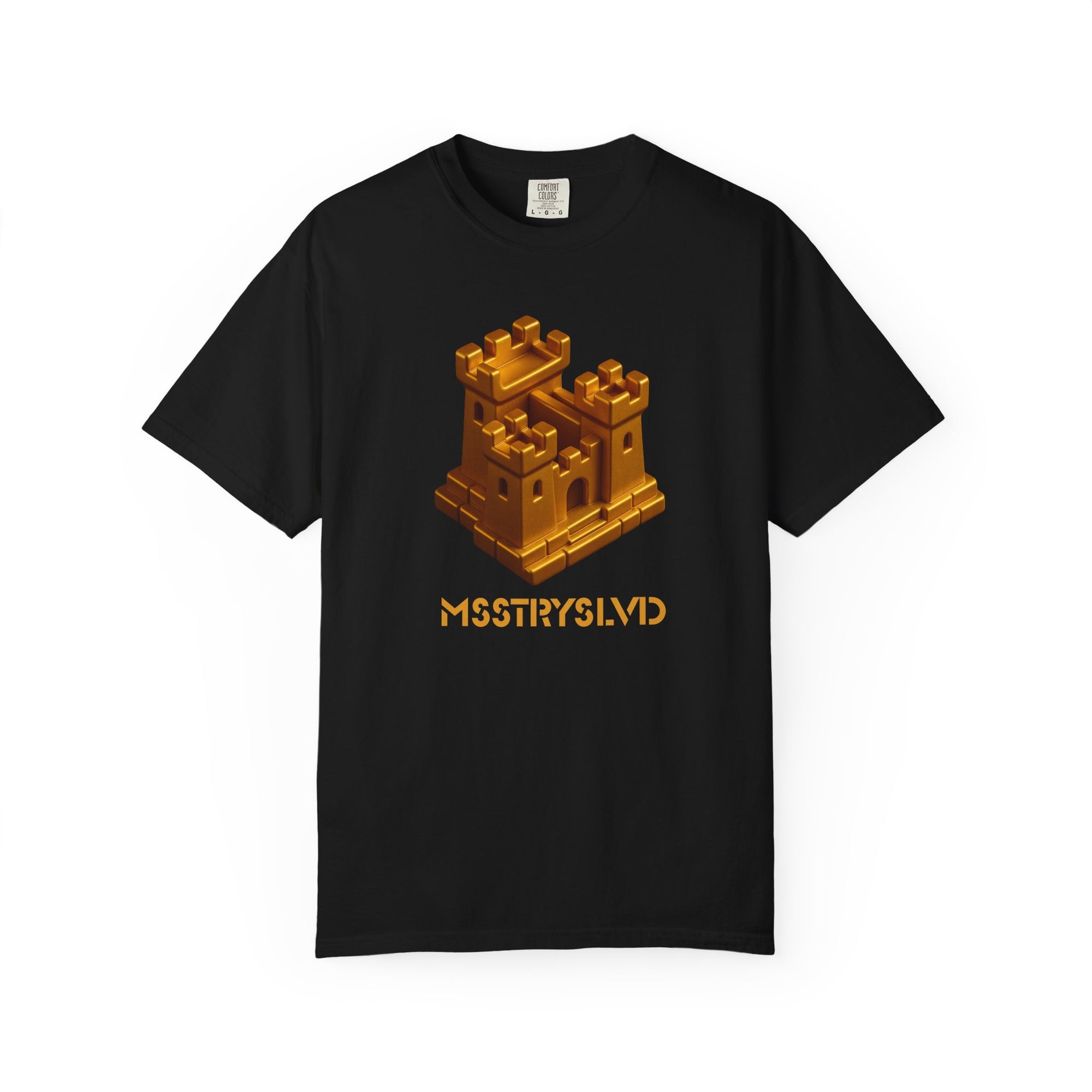 “FORTRESS V1” Graphic T-Shirt – Golden Castle Beetle Vault Rush Streetwear Edition For Men & Women