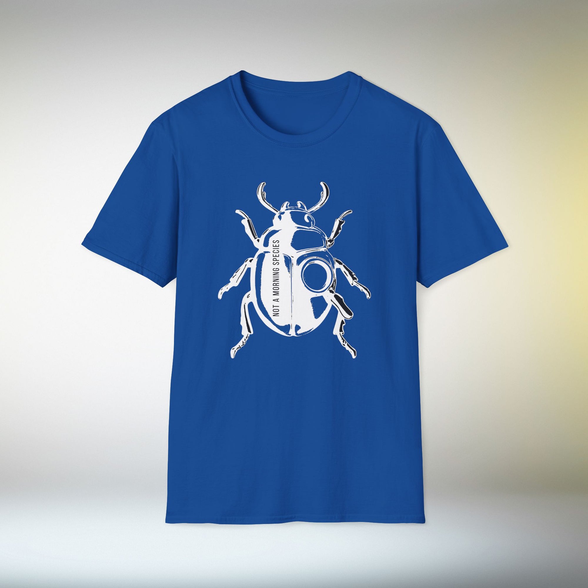 Not a Morning Species T Shirt | Funny Beetle Graphic Tee | Sarcastic Insect Shirt | Minimal Streetwear T-Shirt | Unisex Tee