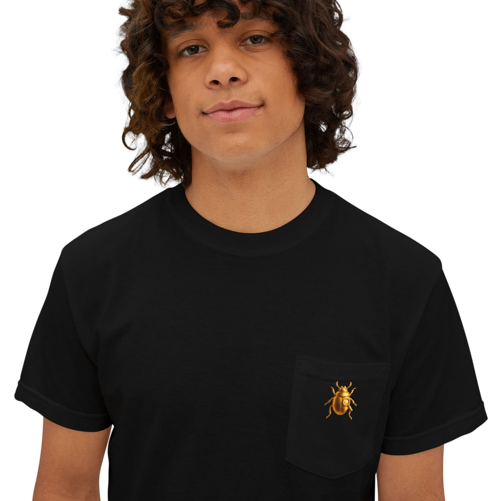Golden Beetle Unisex Pocket T-Shirt