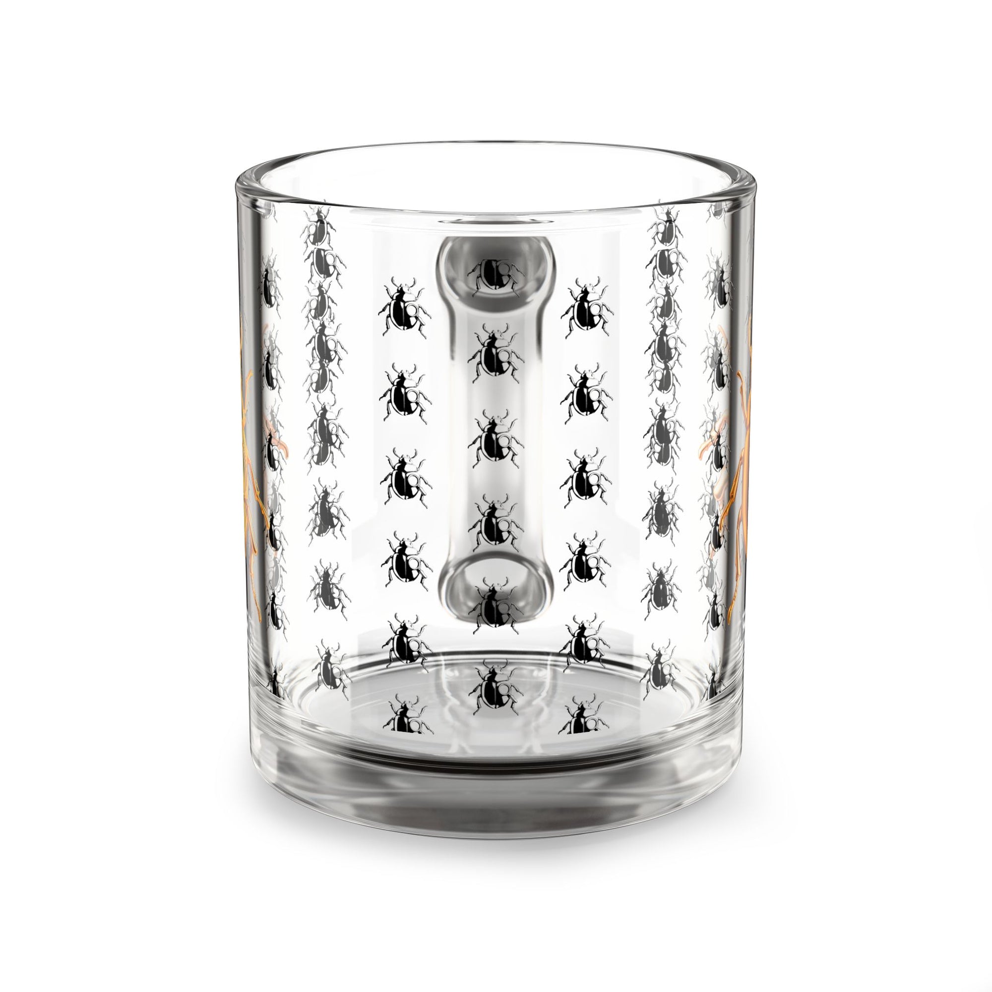 "CREEPY COOL BUG MUG" Glass Mug, 10oz