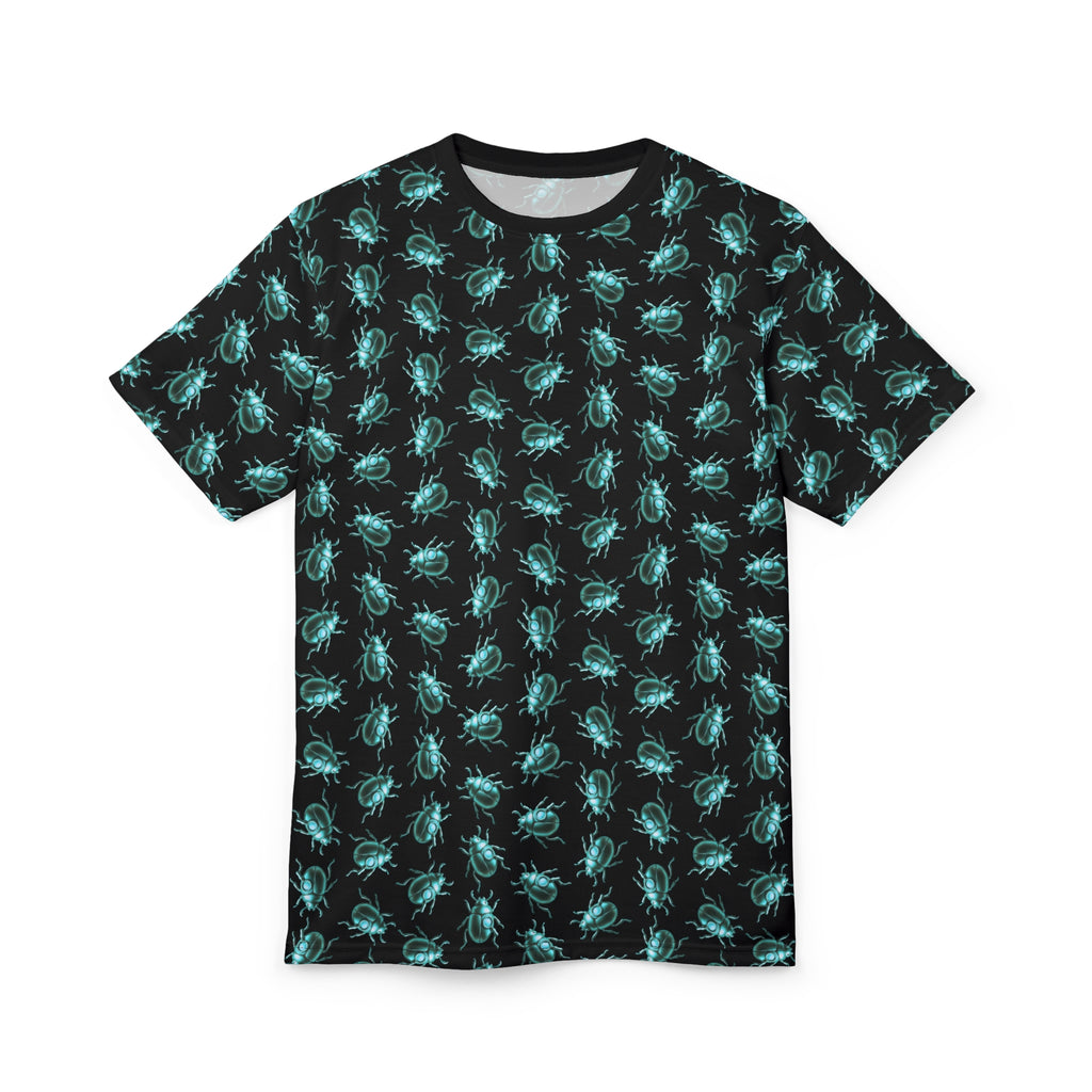 Beetle Neon Blue Color Pop All Over Print T Shirt For Men & Women