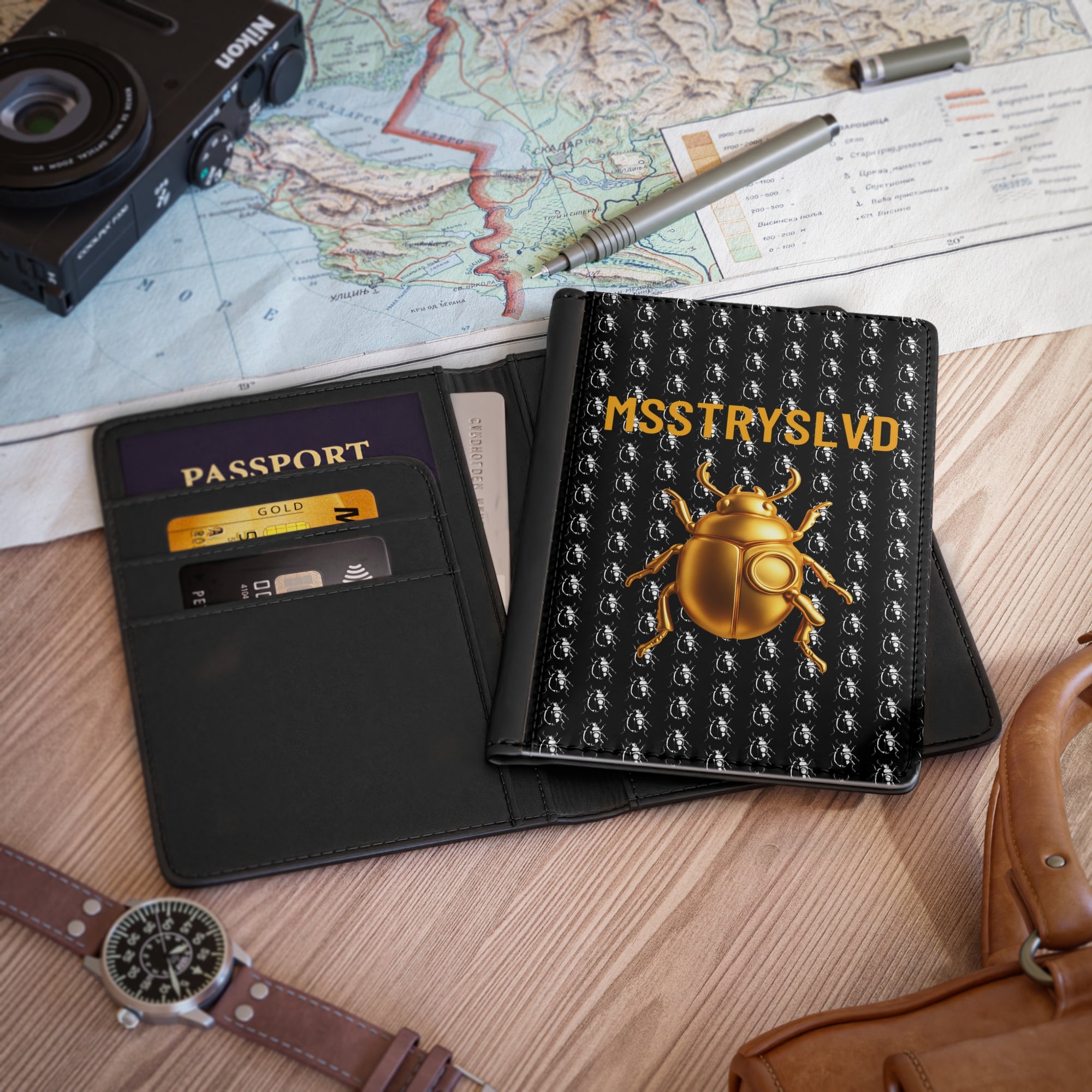 ✈️ "BUGGED AT THE BORDER" Passport Cover