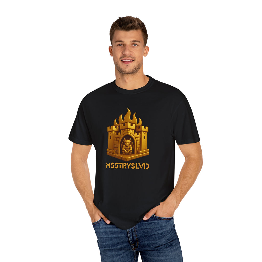 “GOLDEN CITADEL V1” Graphic T-Shirt – Golden Castle Beetle Vault Rush Streetwear Edition For Men & Women