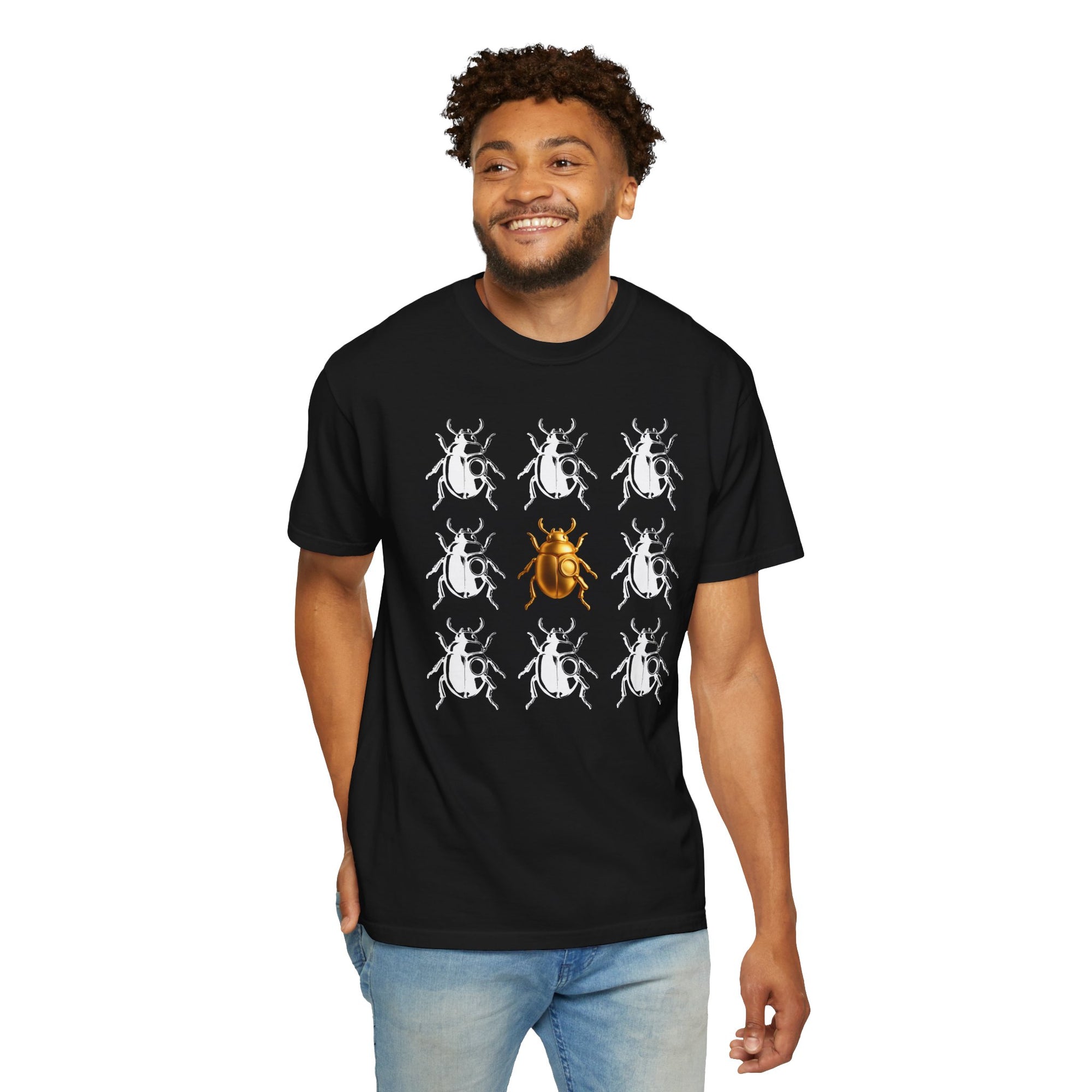 One Bug to Rule Them All - Golden Beetle Edition Unisex Garment-Dyed T-shirt