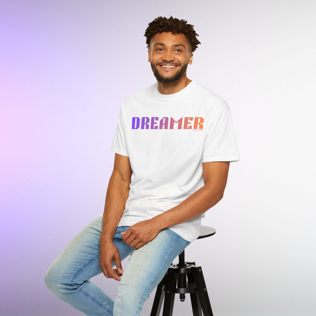 DREAMER Graphic T Shirt Aesthetic Streetwear Tee, Unisex Minimal Typography Shirt, Pastel Fashion Top