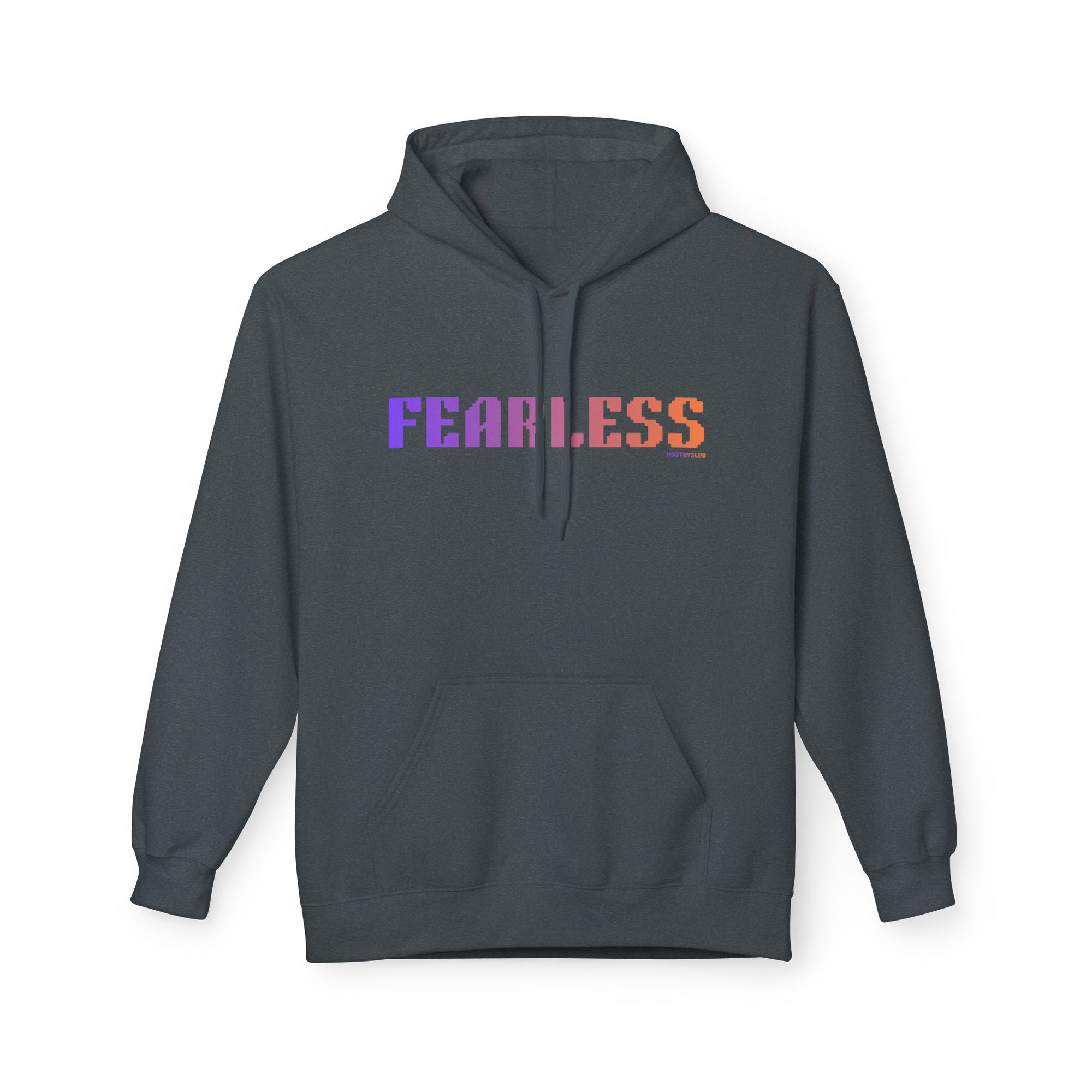 Fearless Bold Big Quote Hoodie | Bold Colorful Print Retro Graphic Pullover
