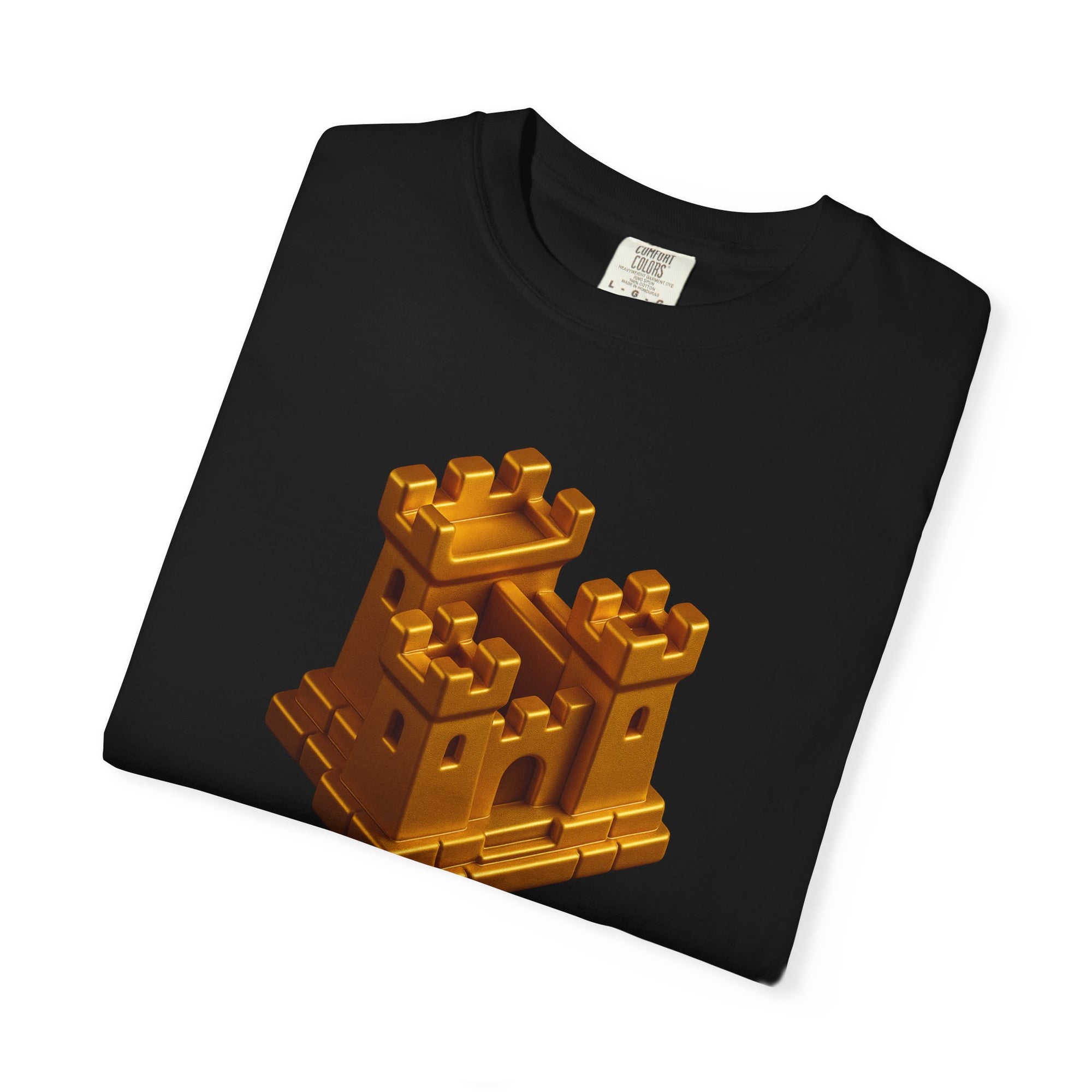“FORTRESS V1” Graphic T-Shirt – Golden Castle Beetle Vault Rush Streetwear Edition For Men & Women