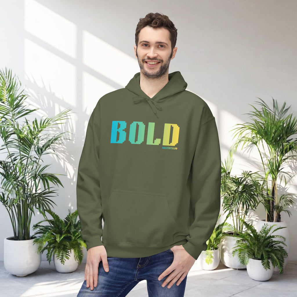 Bold Big Quote Hoodie | Bold Colorful Print Retro Graphic Pullover