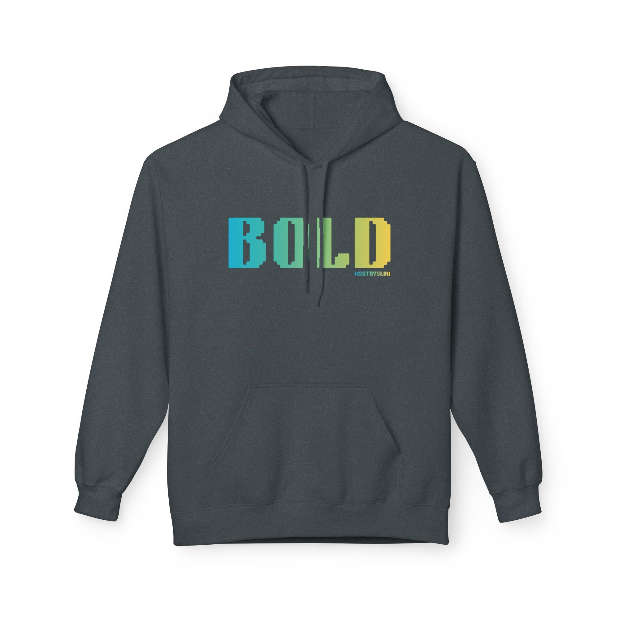 Bold Big Quote Hoodie | Bold Colorful Print Retro Graphic Pullover