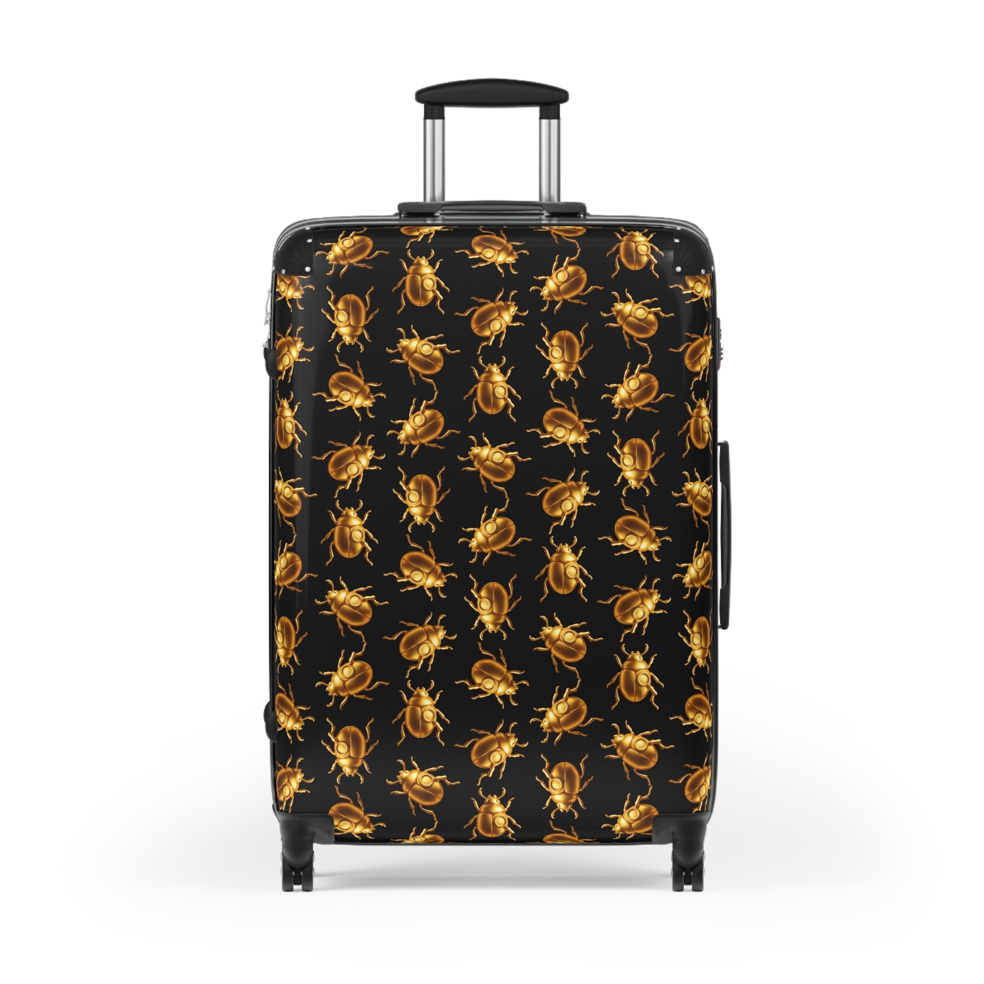 ✈️ "BUGGED AND BOLD" Suitcase - Golden Scarab Beetle Luggage