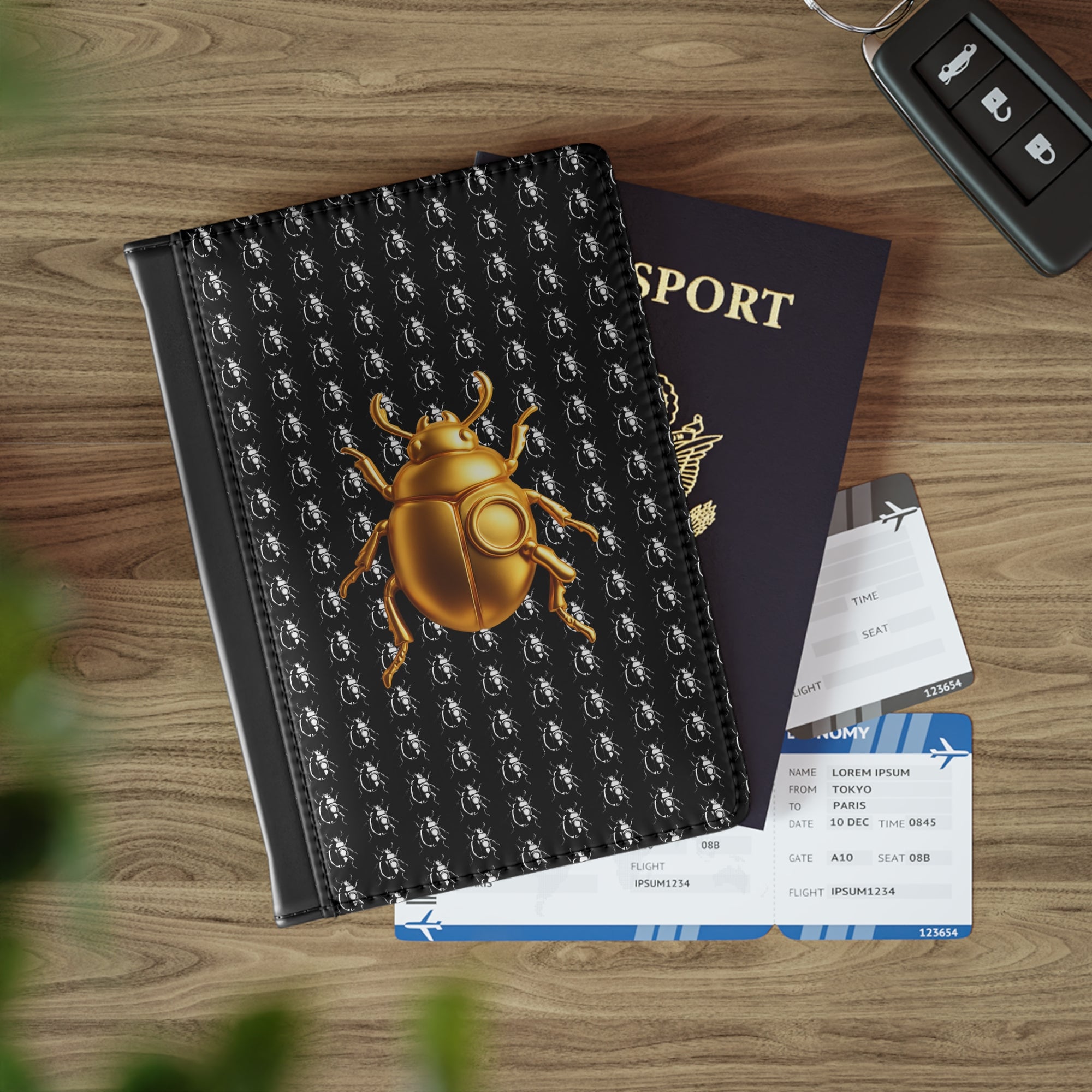 ✈️ "GOLDEN BEETLE" Passport Cover