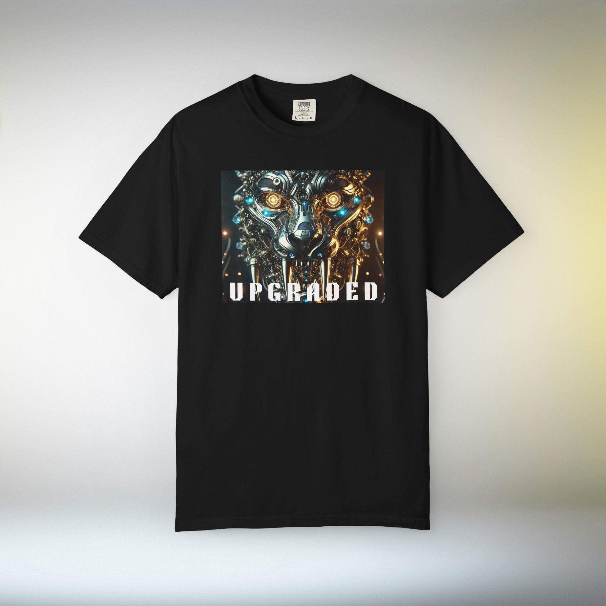 UPGRADED Cyber Panther T-Shirt | Futuristic Mechanical Animal Graphic Tee, Sci-Fi Streetwear Unisex
