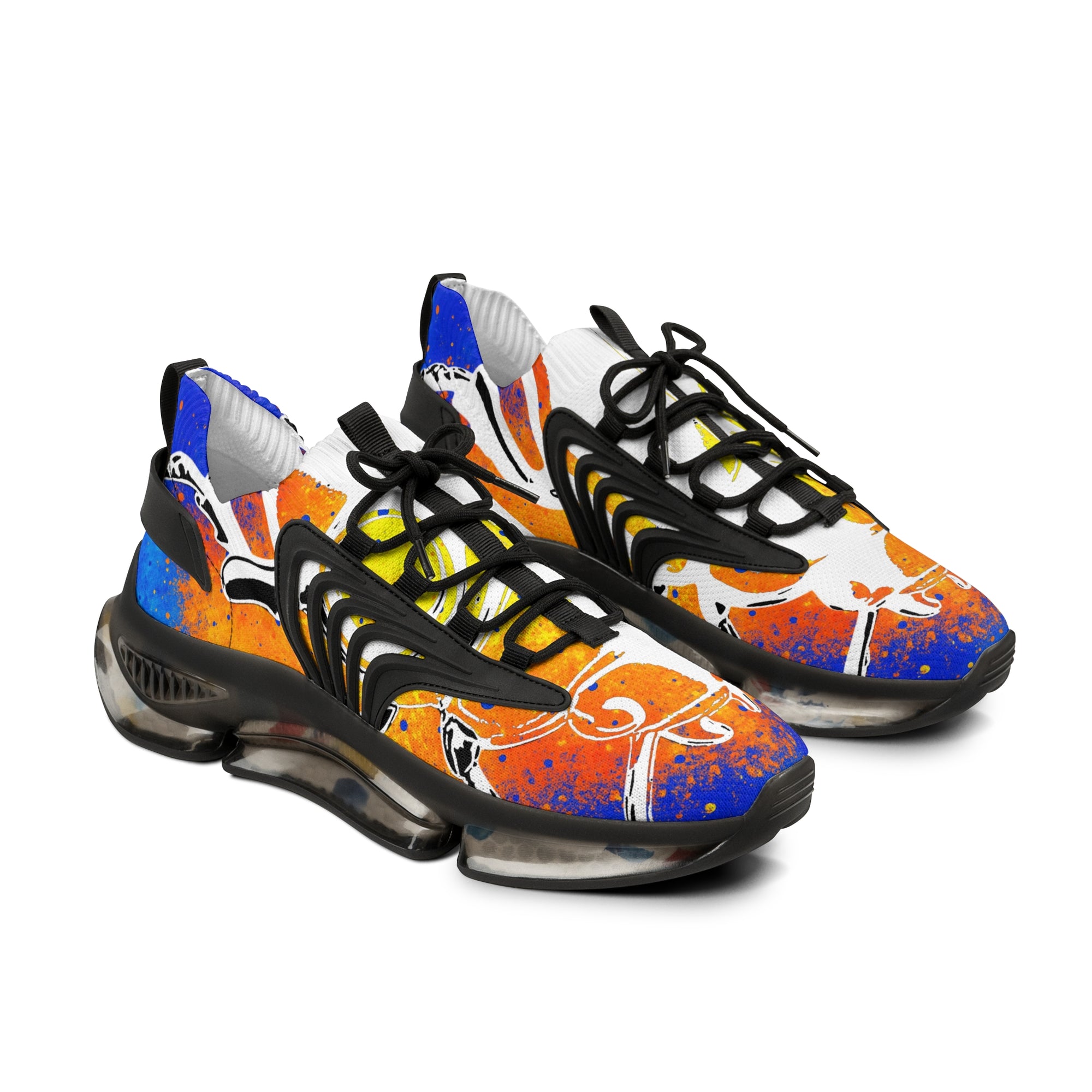 👟 “GLITCHSTEP V1A” Quantum Mesh Sneakers – Cosmic Graffiti Edition