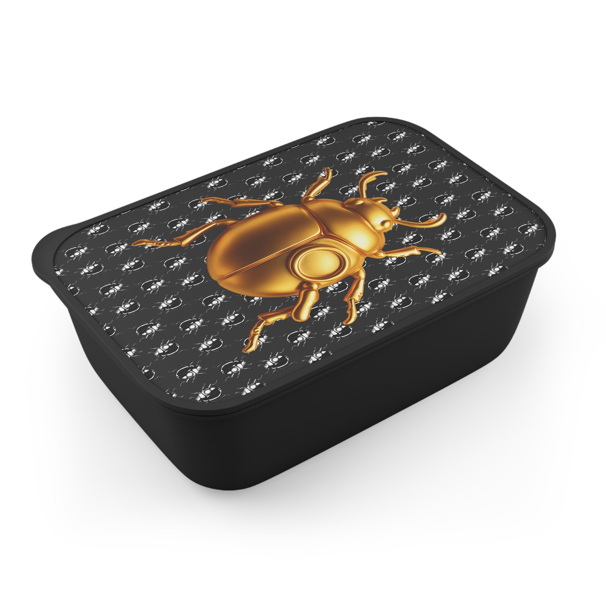 Golden Beetle Tactical Bento Unit -  Bento Box with Band and Utensils