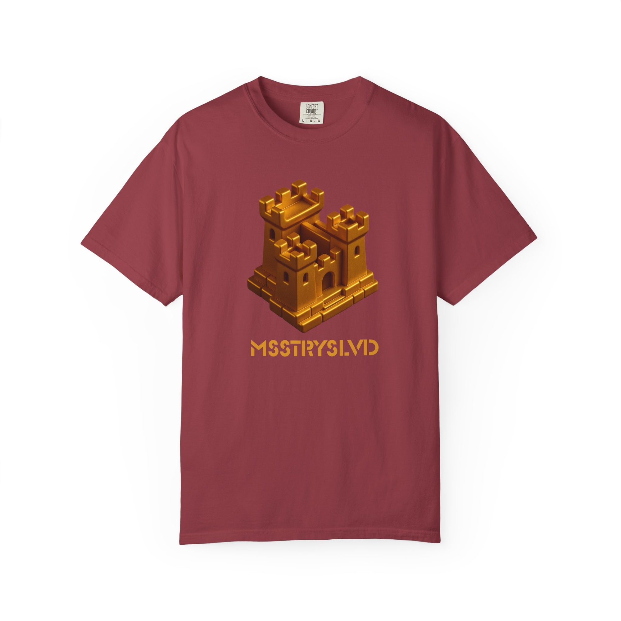 “FORTRESS V1” Graphic T-Shirt – Golden Castle Beetle Vault Rush Streetwear Edition For Men & Women