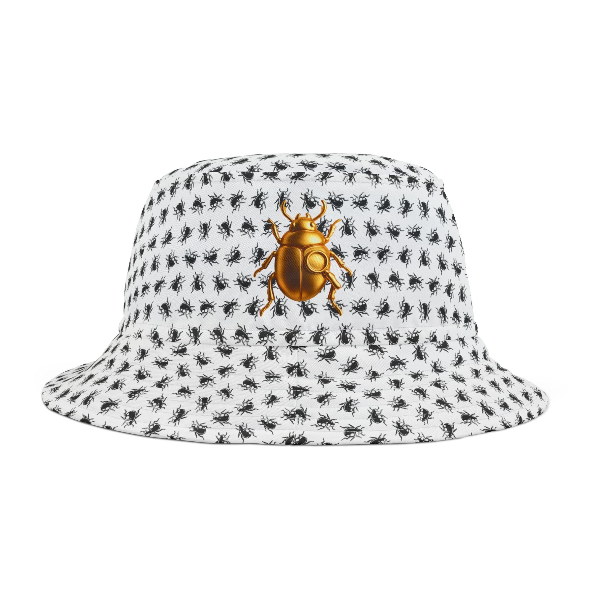 BUGGED OUT Gold Beetle Swarm Bucket Hat (AOP)