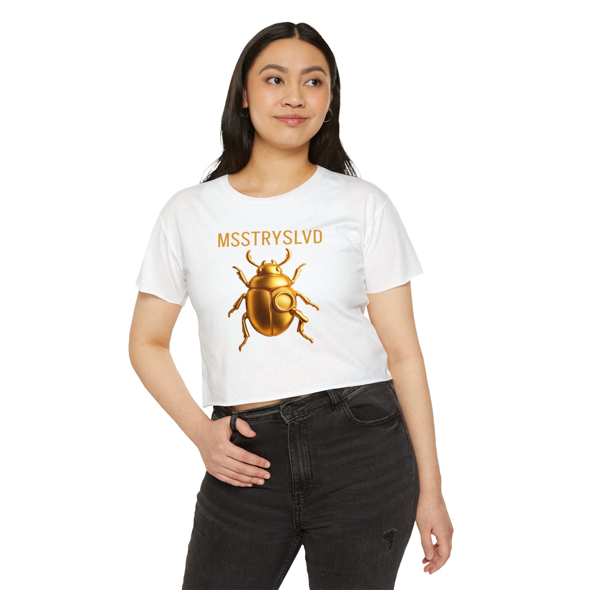 GOLDEN BEETLE - Women's Festival Crop Top