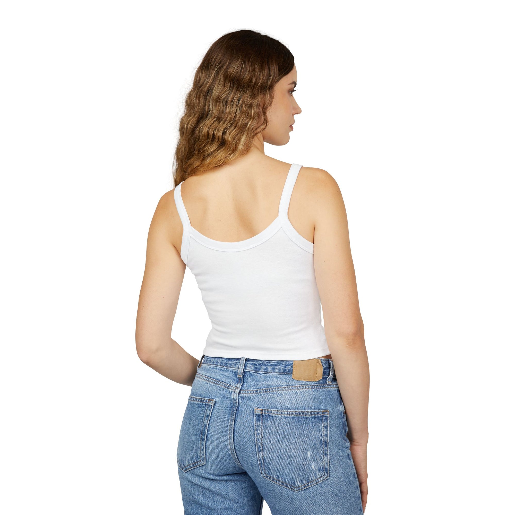 ✨ “MSSTRYSLVD BUG” CROP TANK Golden Beetle Edition II - Women's Spaghetti Strap Tank Top