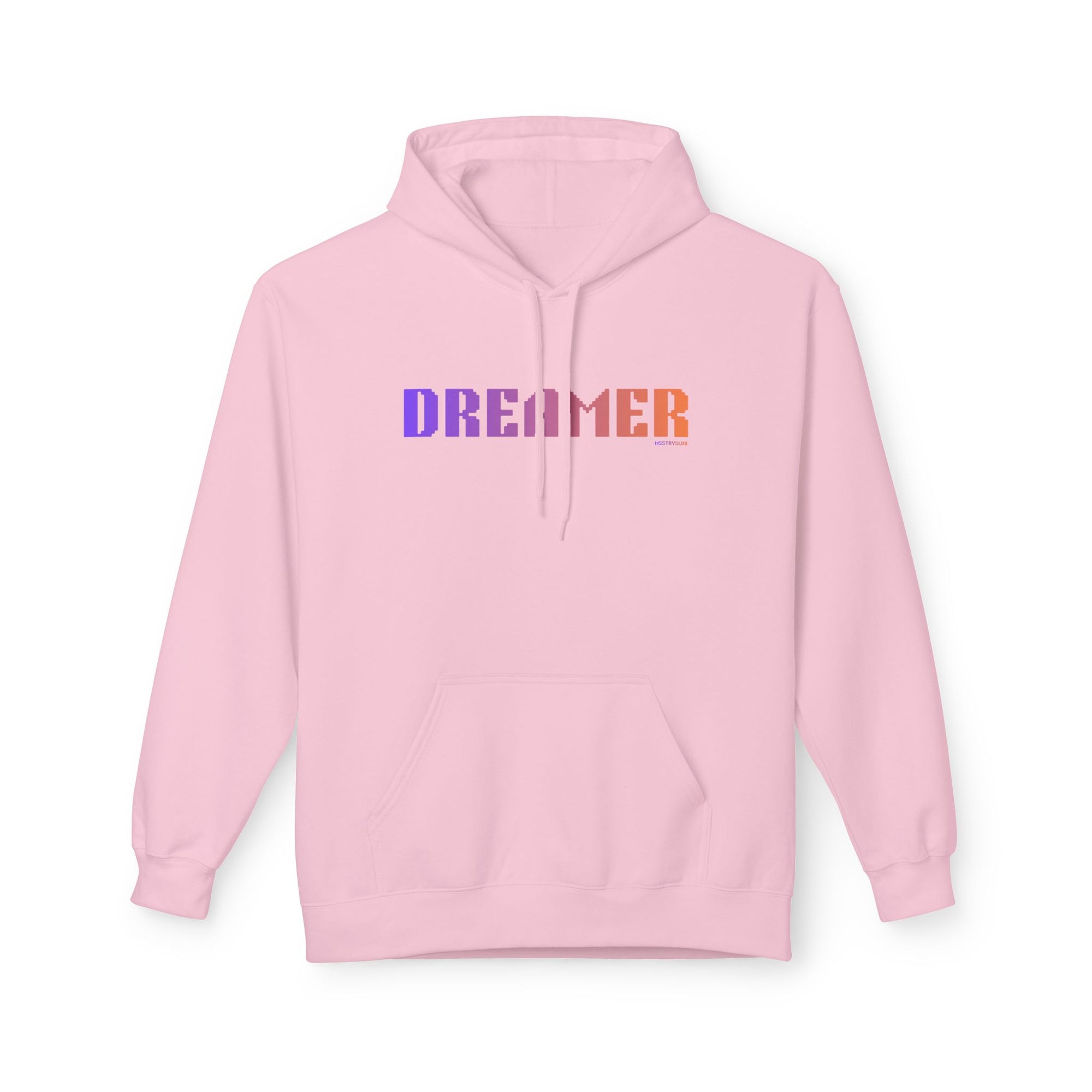 Dreamer Bold Text Big Quote Hoodie | Bold Colorful Print Retro Graphic Pullover