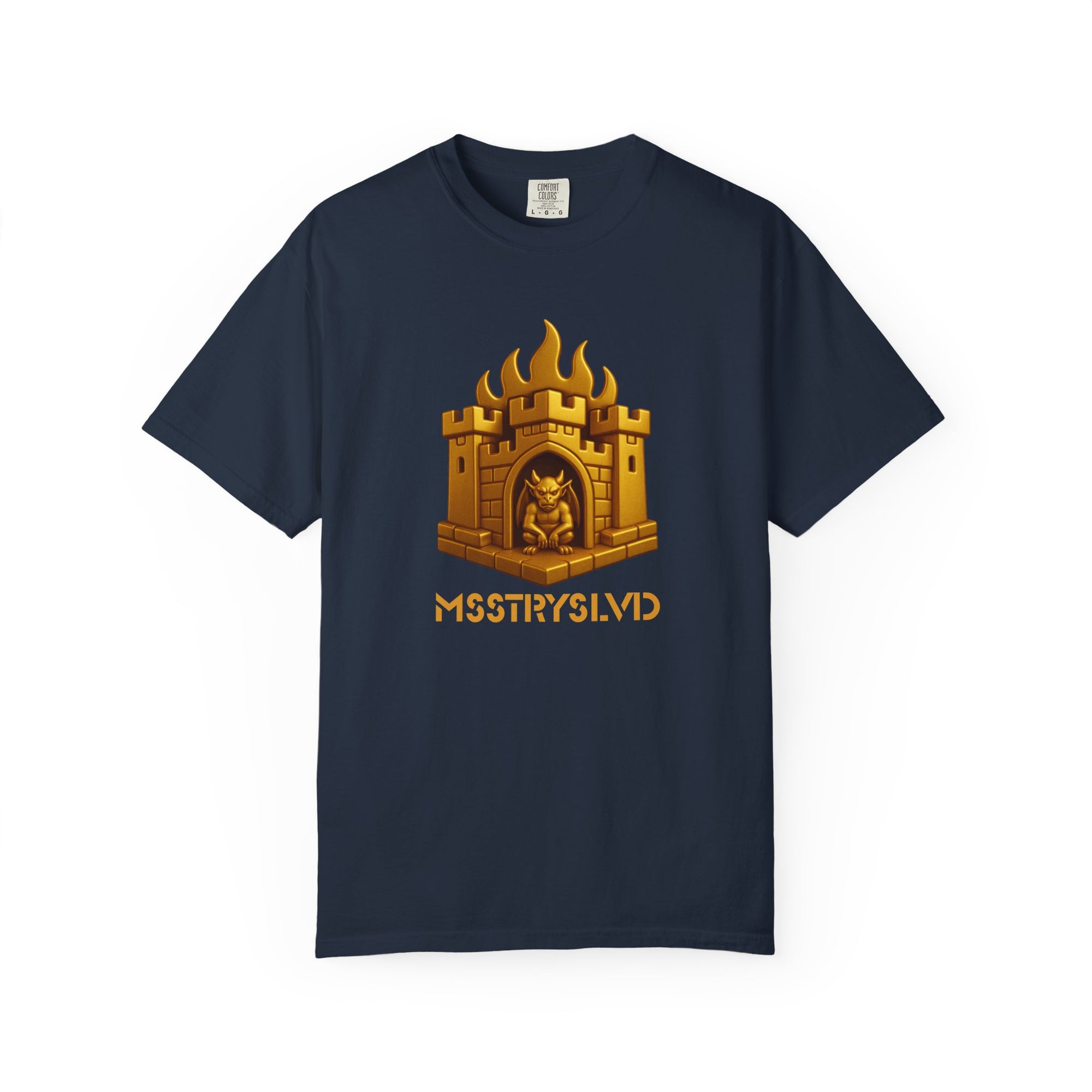 “GOLDEN CITADEL V1” Graphic T-Shirt – Golden Castle Beetle Vault Rush Streetwear Edition For Men & Women