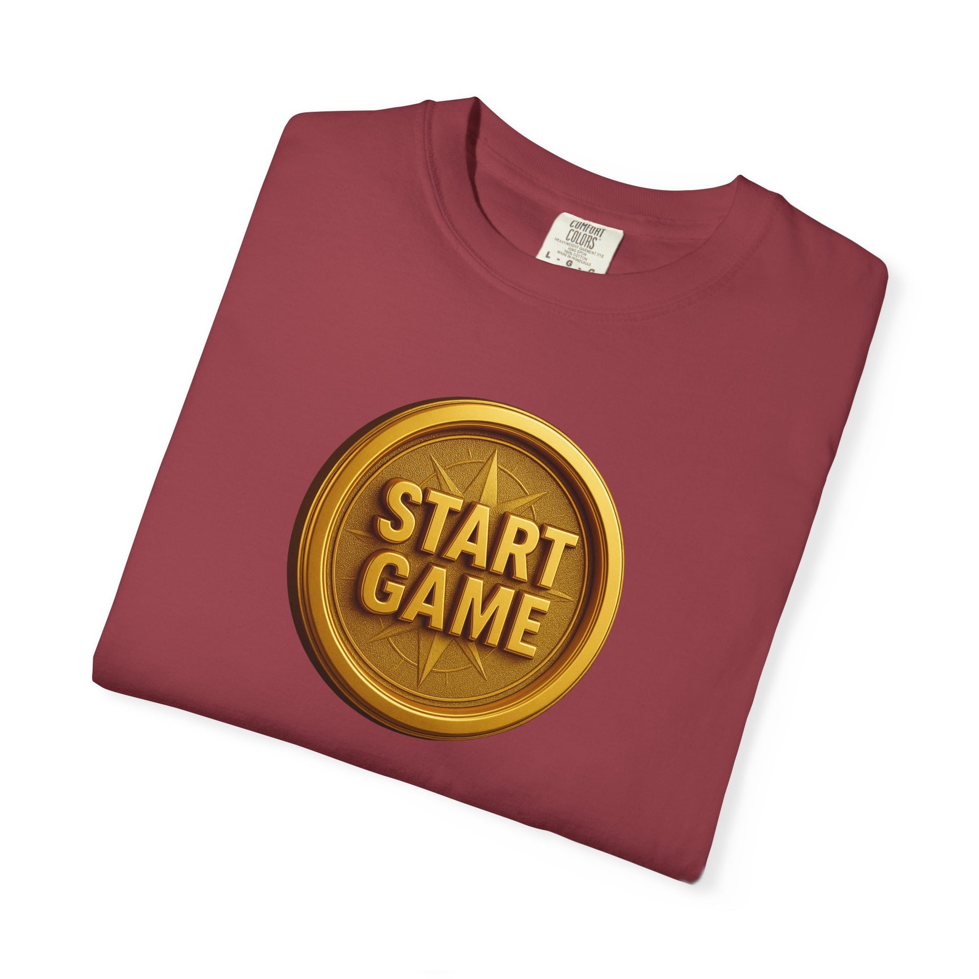 Start Game T-Shirt – MSSTRYSLVD® Gold Coin Graphic Tee | Streetwear for Dream-Chasers & Gamers