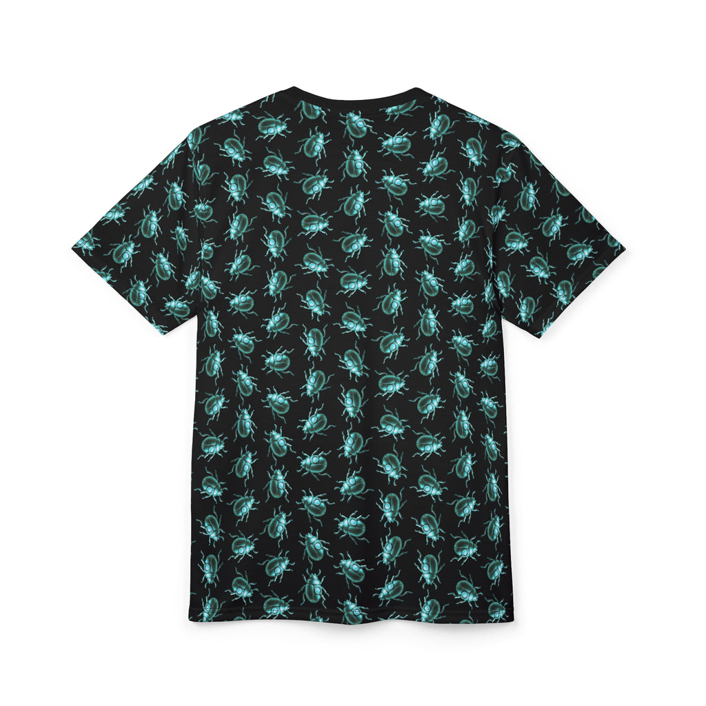 Beetle Neon Blue Color Pop All Over Print T Shirt For Men & Women
