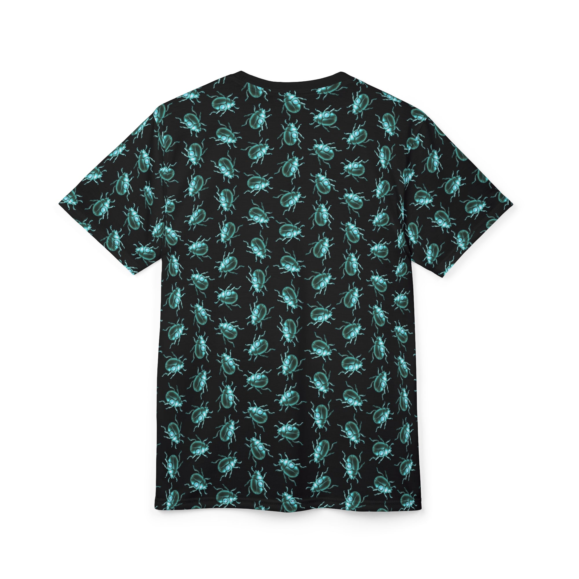 Beetle Neon Blue Color Pop All Over Print T Shirt For Men & Women