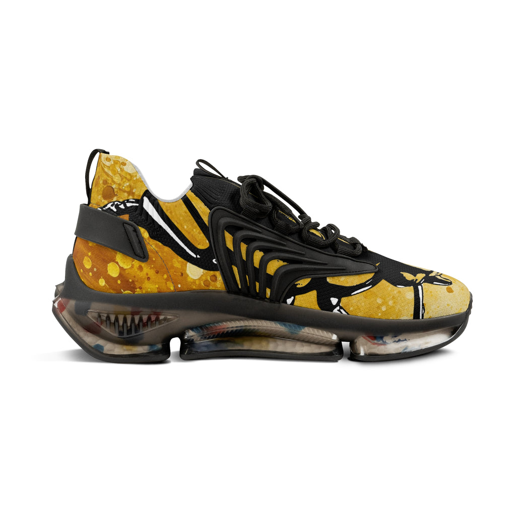 🟡 “GOLD BUGGED OUT V1”  Men's Mesh Sneakers