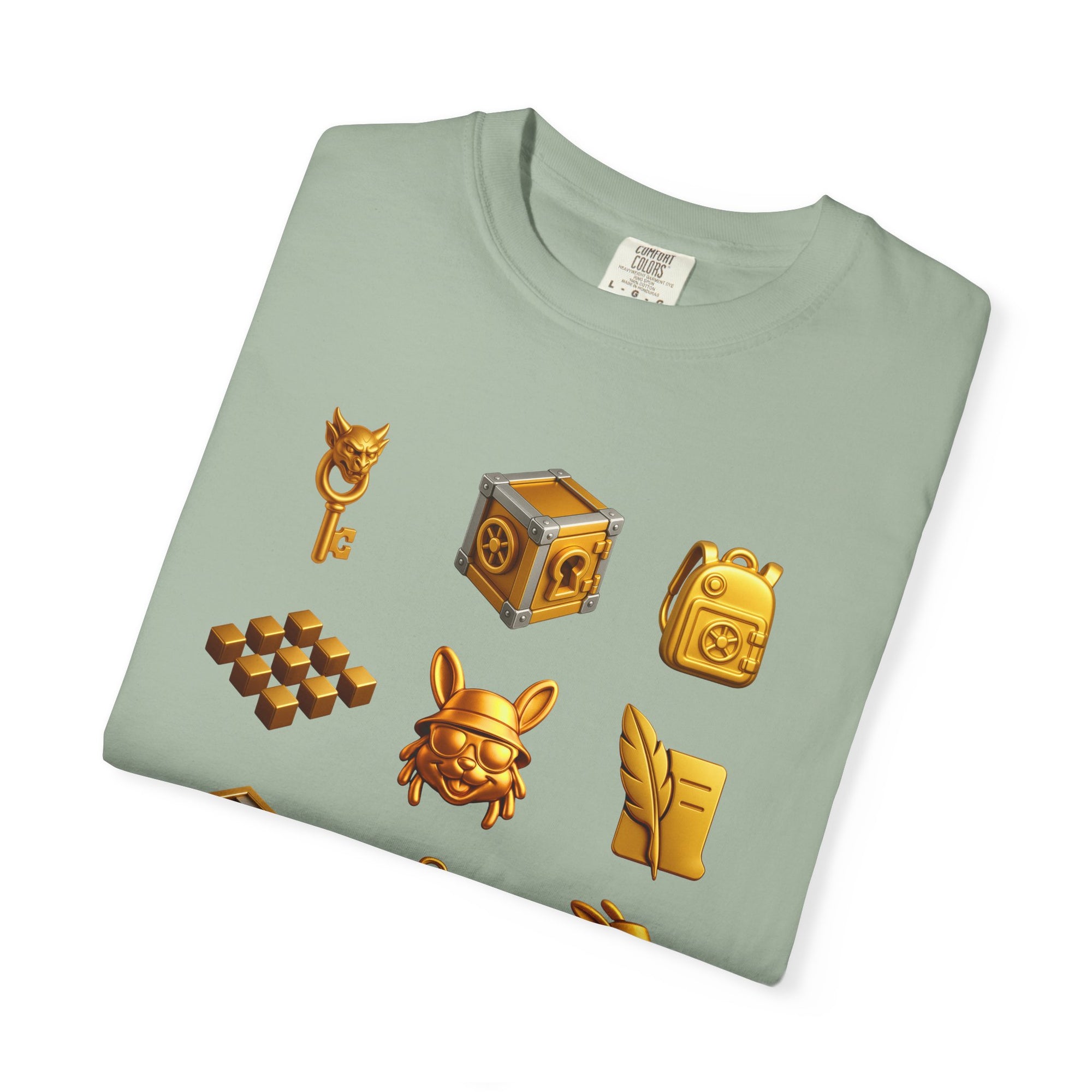 Lexicon Beetle Vault Rush Game T-Shirt – MSSTRYSLVD® Gold Coin Graphic Tee | Streetwear for Dream-Chasers & Gamers