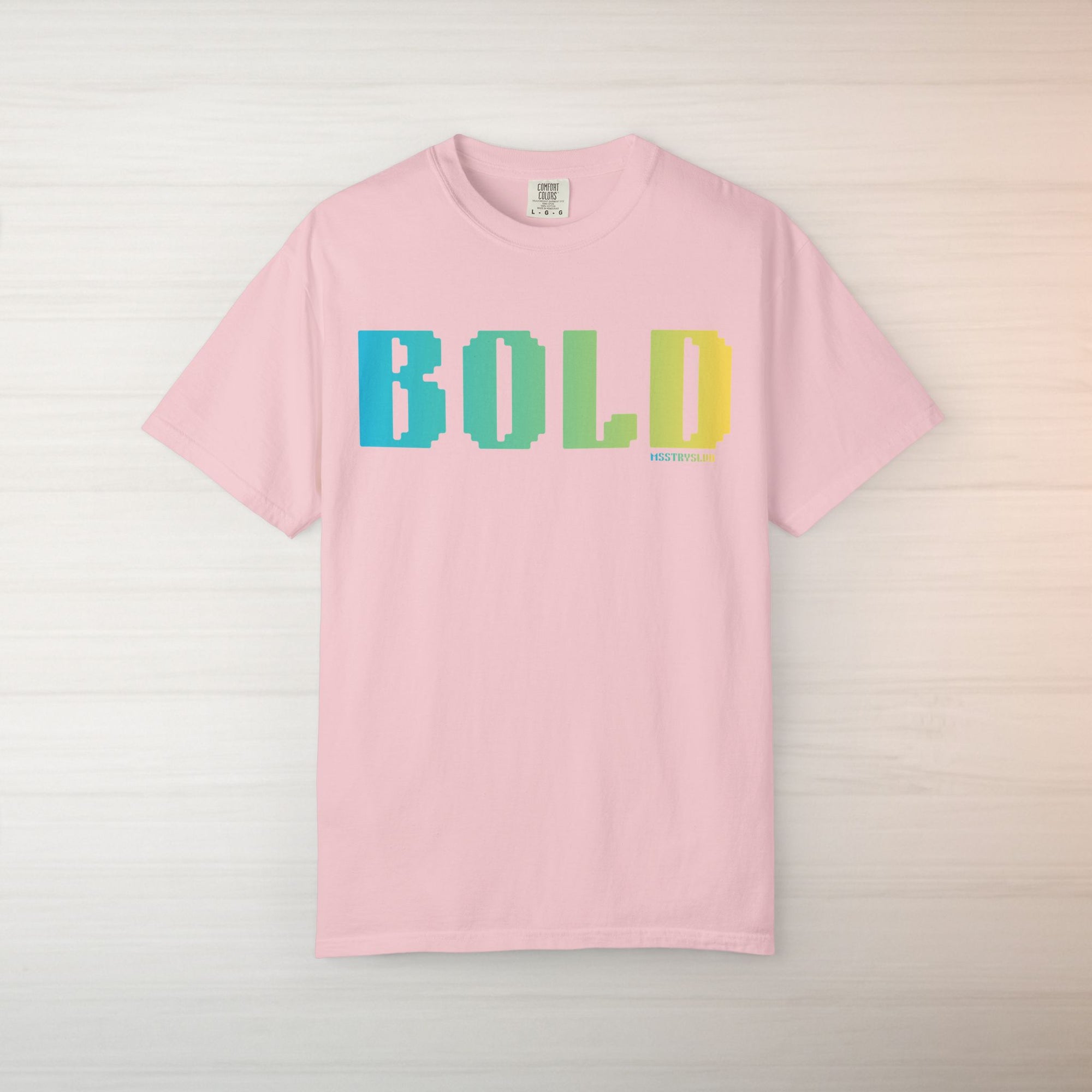 BOLD Graphic T Shirt Retro Pixel Typography Tee Aesthetic Streetwear Tee, Unisex Minimal Text Shirt, Positivity Pastel Fashion Top