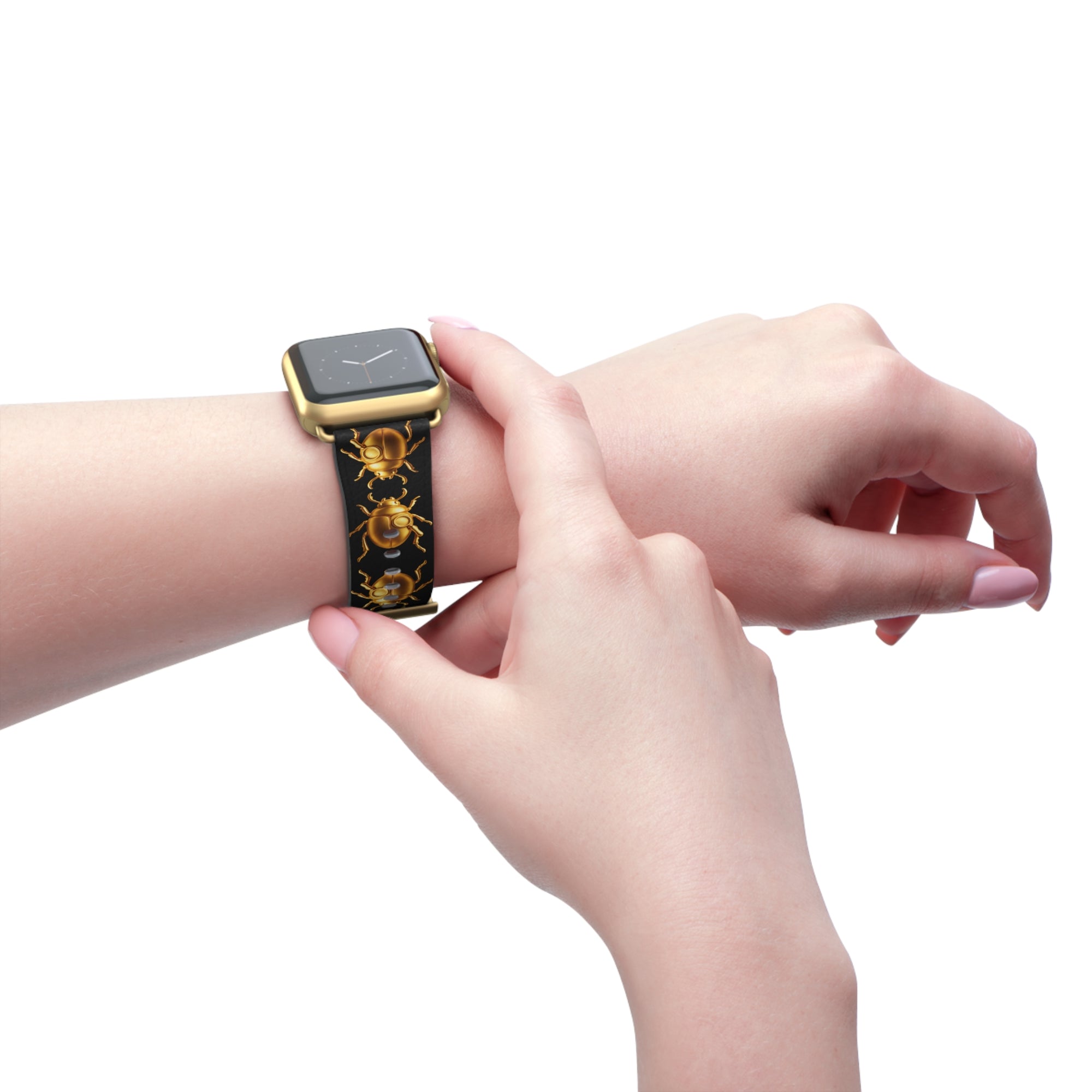 Golden Beetle Parade Apple Watch Band