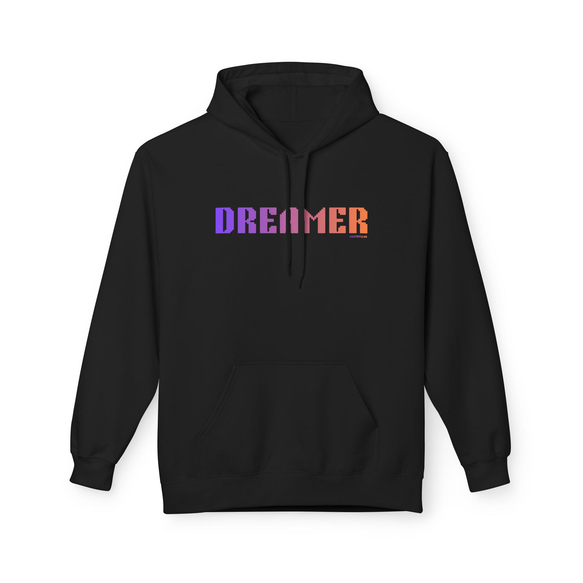 Dreamer Bold Text Big Quote Hoodie | Bold Colorful Print Retro Graphic Pullover