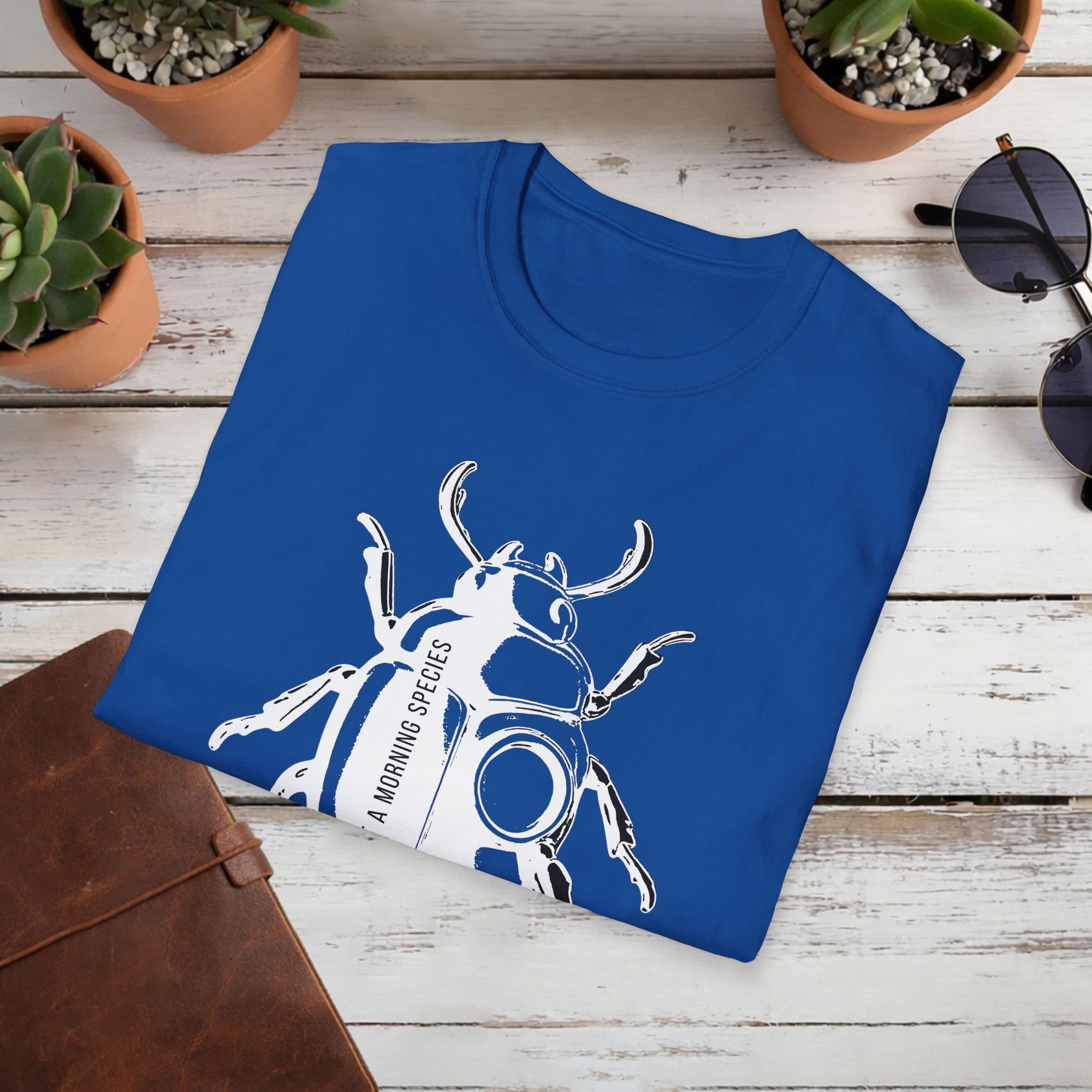 Not a Morning Species T Shirt | Funny Beetle Graphic Tee | Sarcastic Insect Shirt | Minimal Streetwear T-Shirt | Unisex Tee