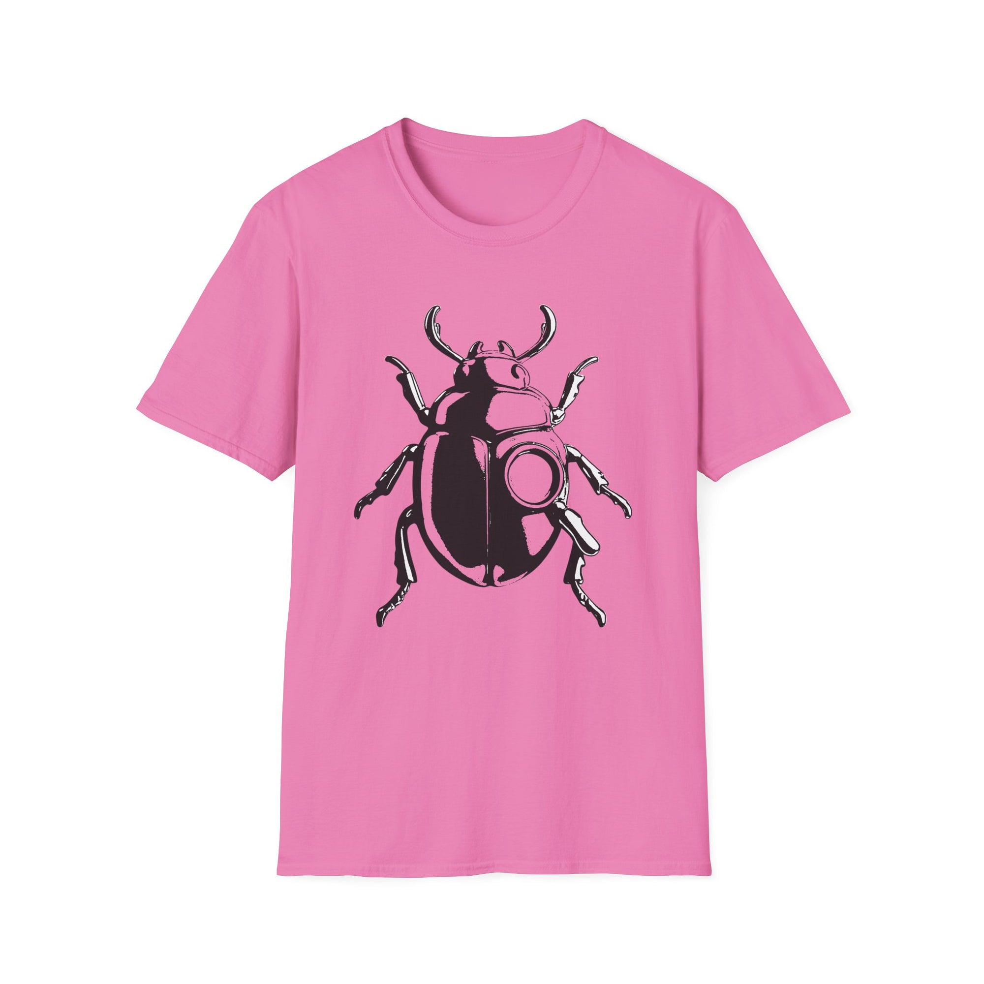 Beetle Graphic T-Shirt – Minimalist Insect Shirt, Nature-Inspired Unisex Tee, Entomology Gift, Aesthetic Bug Design, Unisex Softstyle T-Shirt