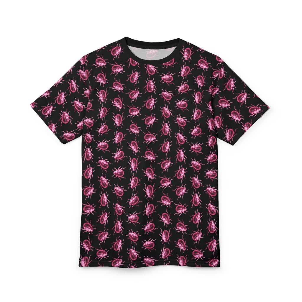 Beetle Neon Pink Color Pop All Over Print T Shirt For Men & Women