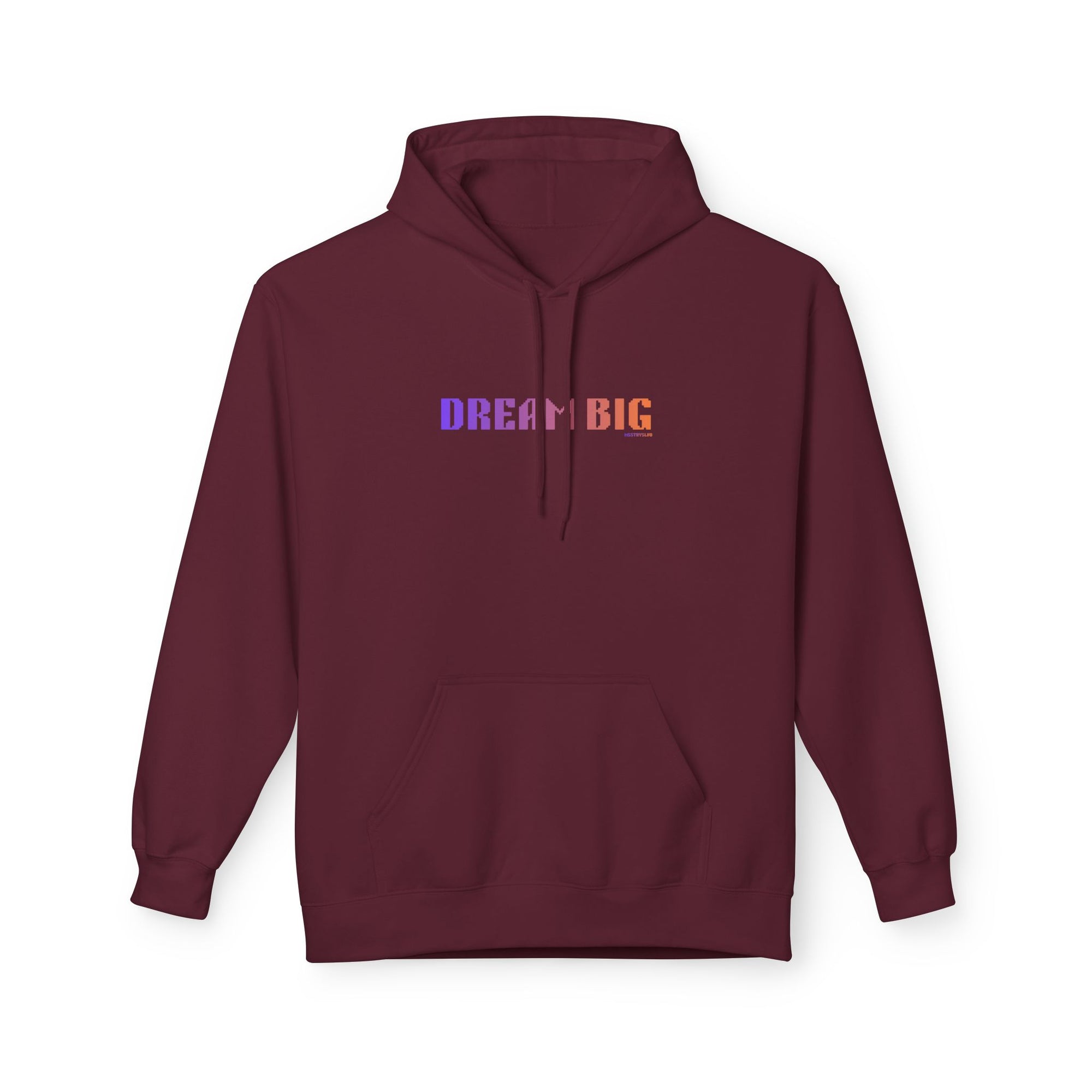 Dream Big Quote Hoodie | Bold Colorful Print Retro Graphic Pullover