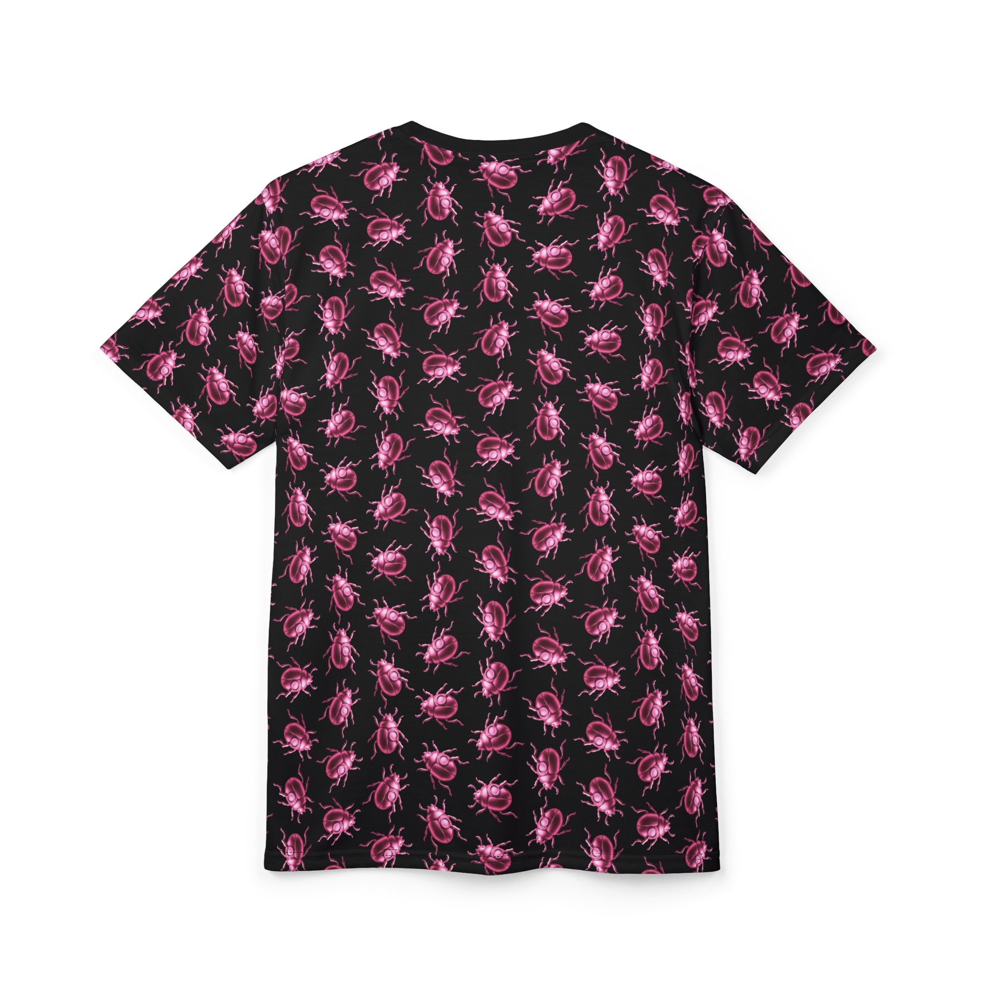 Beetle Neon Pink Color Pop All Over Print T Shirt For Men & Women