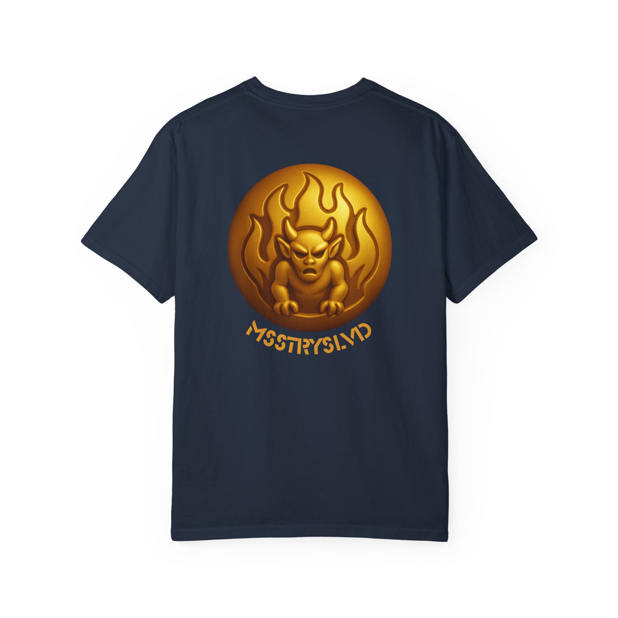 “GARGOYLE V1” Graphic T-Shirt – Golden Beetle Vault Rush Streetwear Edition For Men & Women