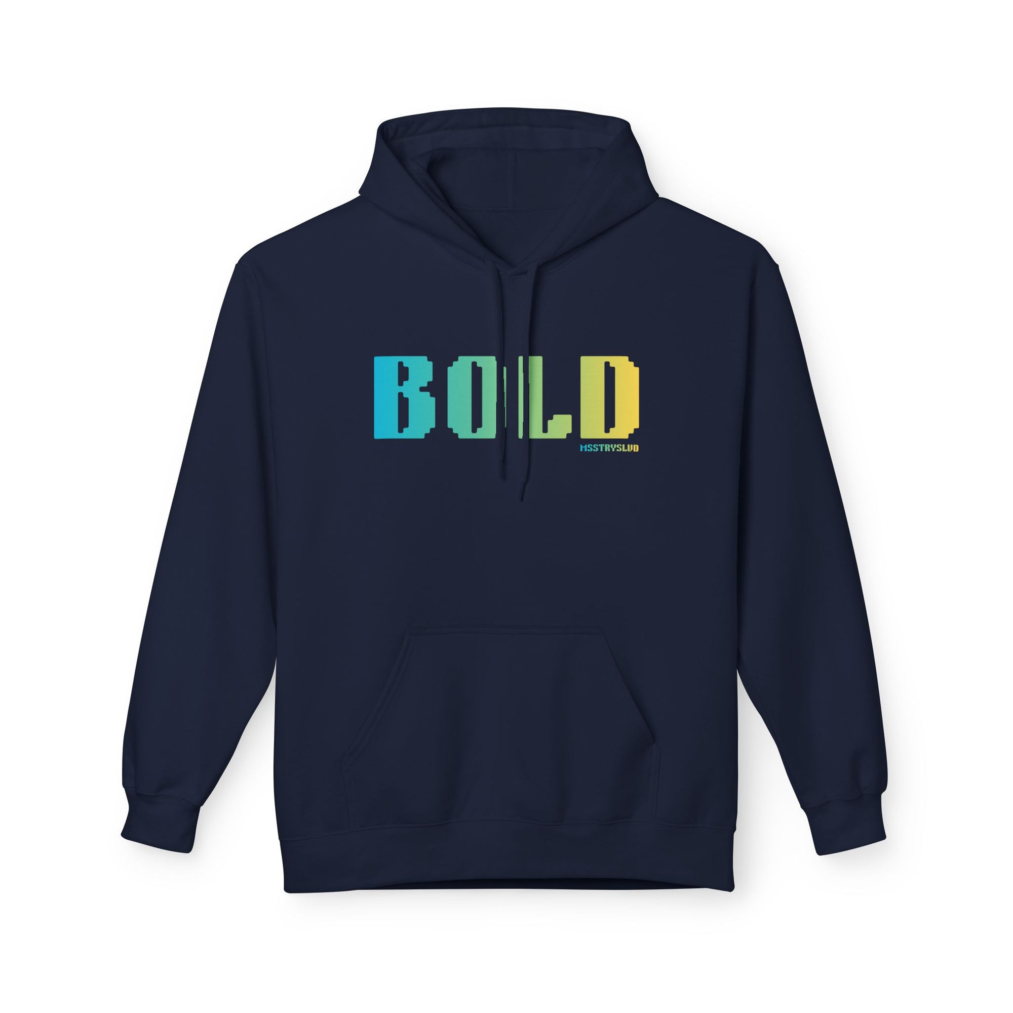 Bold Big Quote Hoodie | Bold Colorful Print Retro Graphic Pullover