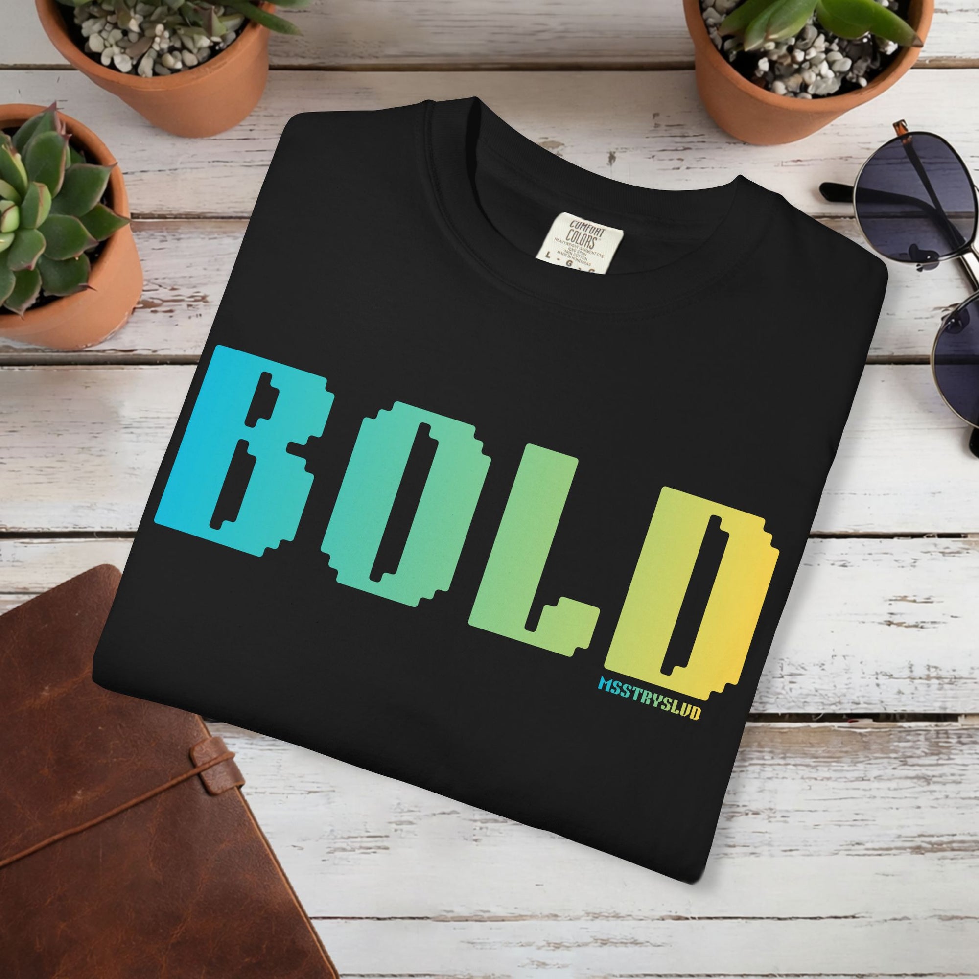 BOLD Graphic T Shirt Retro Pixel Typography Tee Aesthetic Streetwear Tee, Unisex Minimal Text Shirt, Positivity Pastel Fashion Top