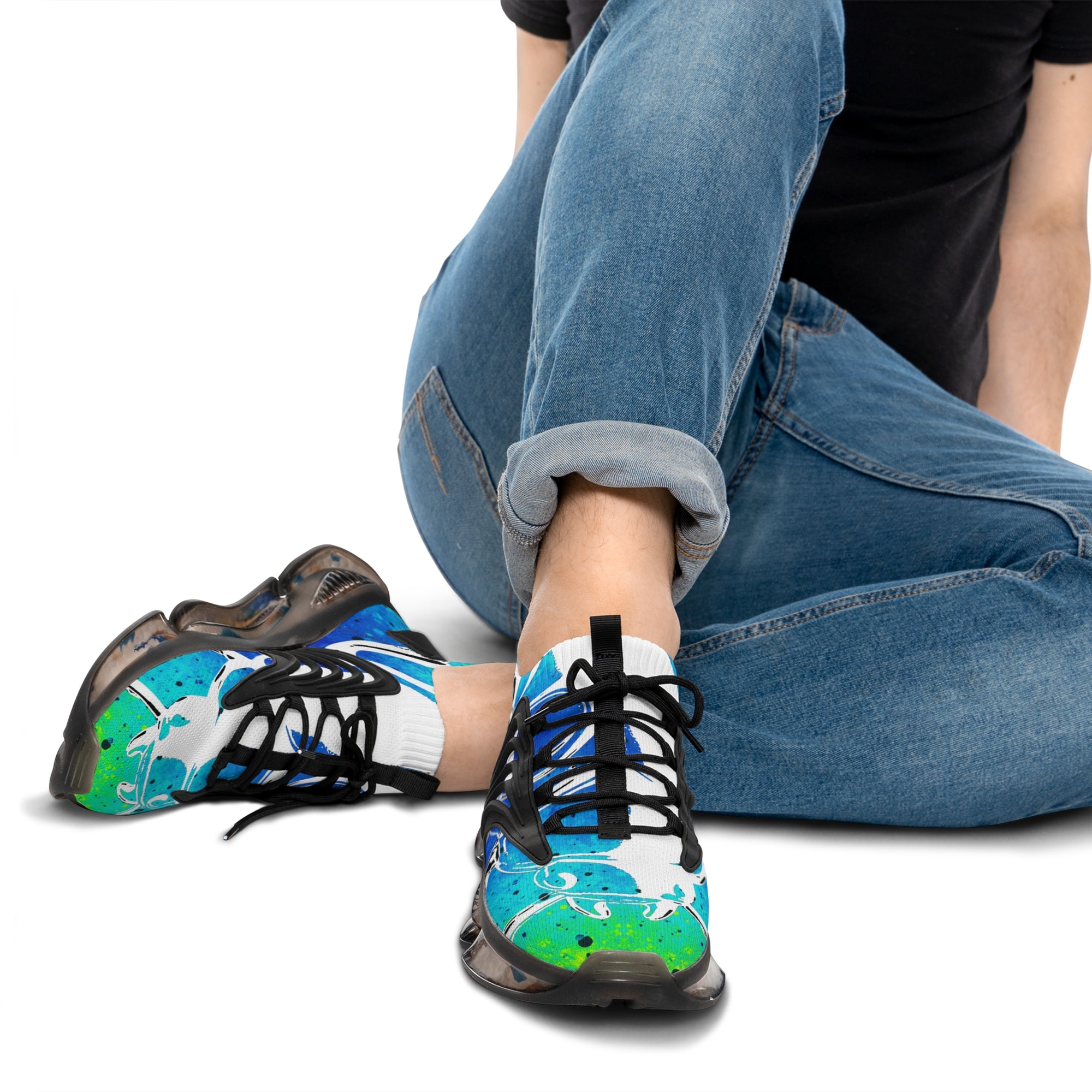👟 “ICEWALKER V1A” Digital Ocean Mesh Sneakers