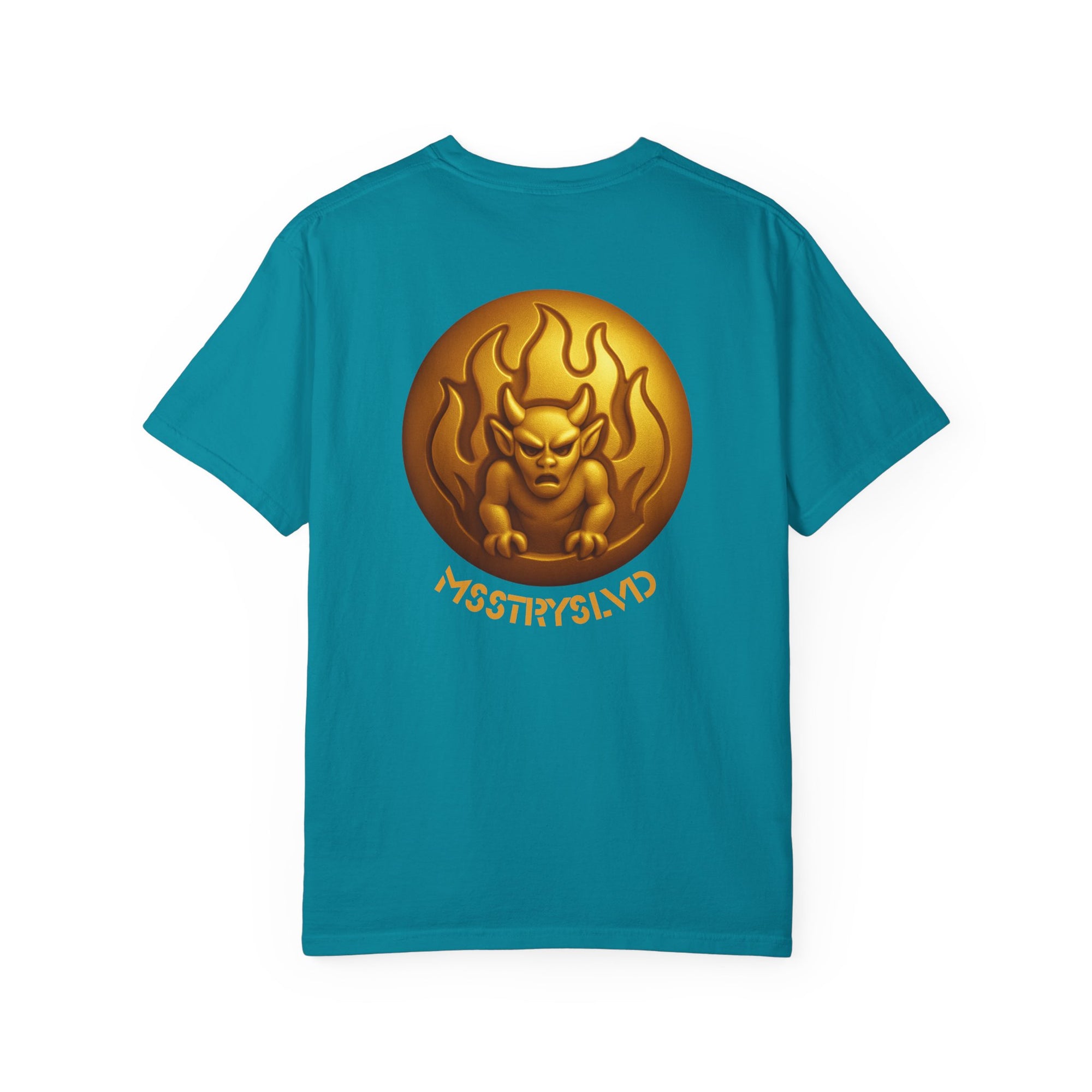 “GARGOYLE V1” Graphic T-Shirt – Golden Beetle Vault Rush Streetwear Edition For Men & Women