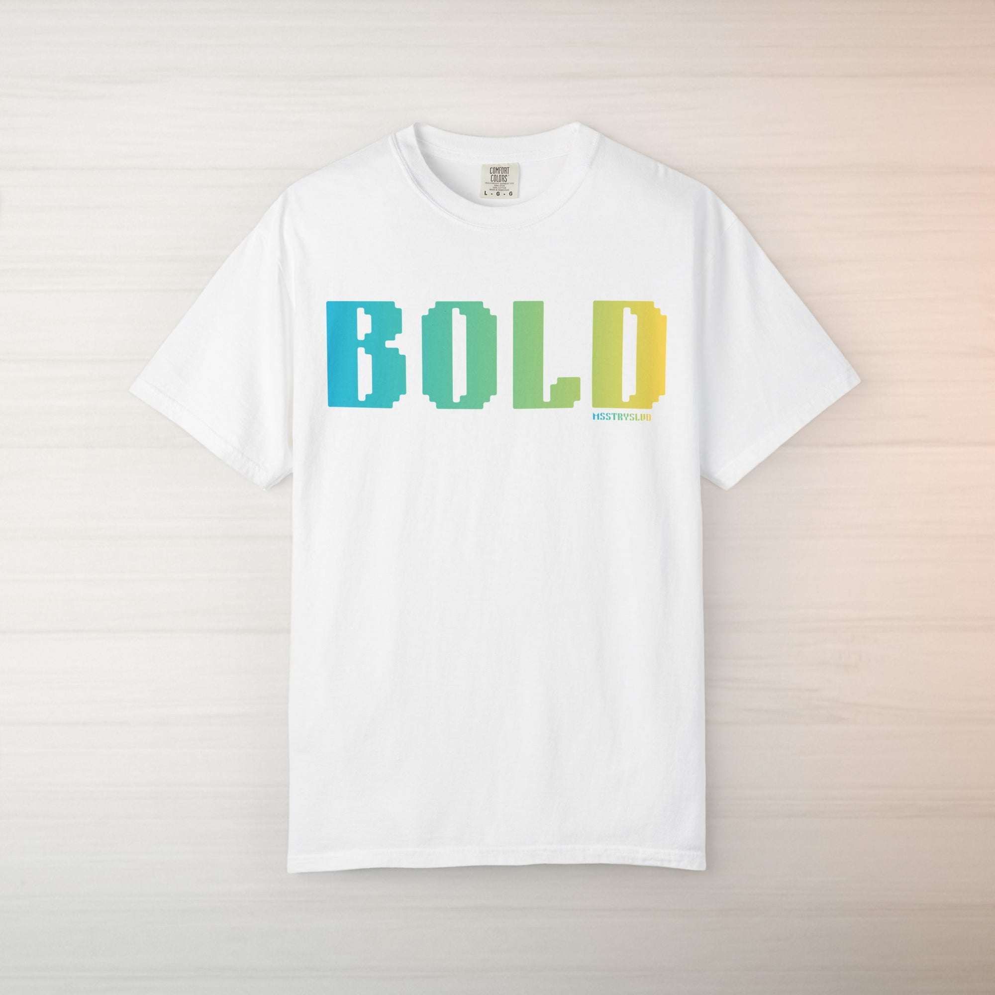 BOLD Graphic T Shirt Retro Pixel Typography Tee Aesthetic Streetwear Tee, Unisex Minimal Text Shirt, Positivity Pastel Fashion Top