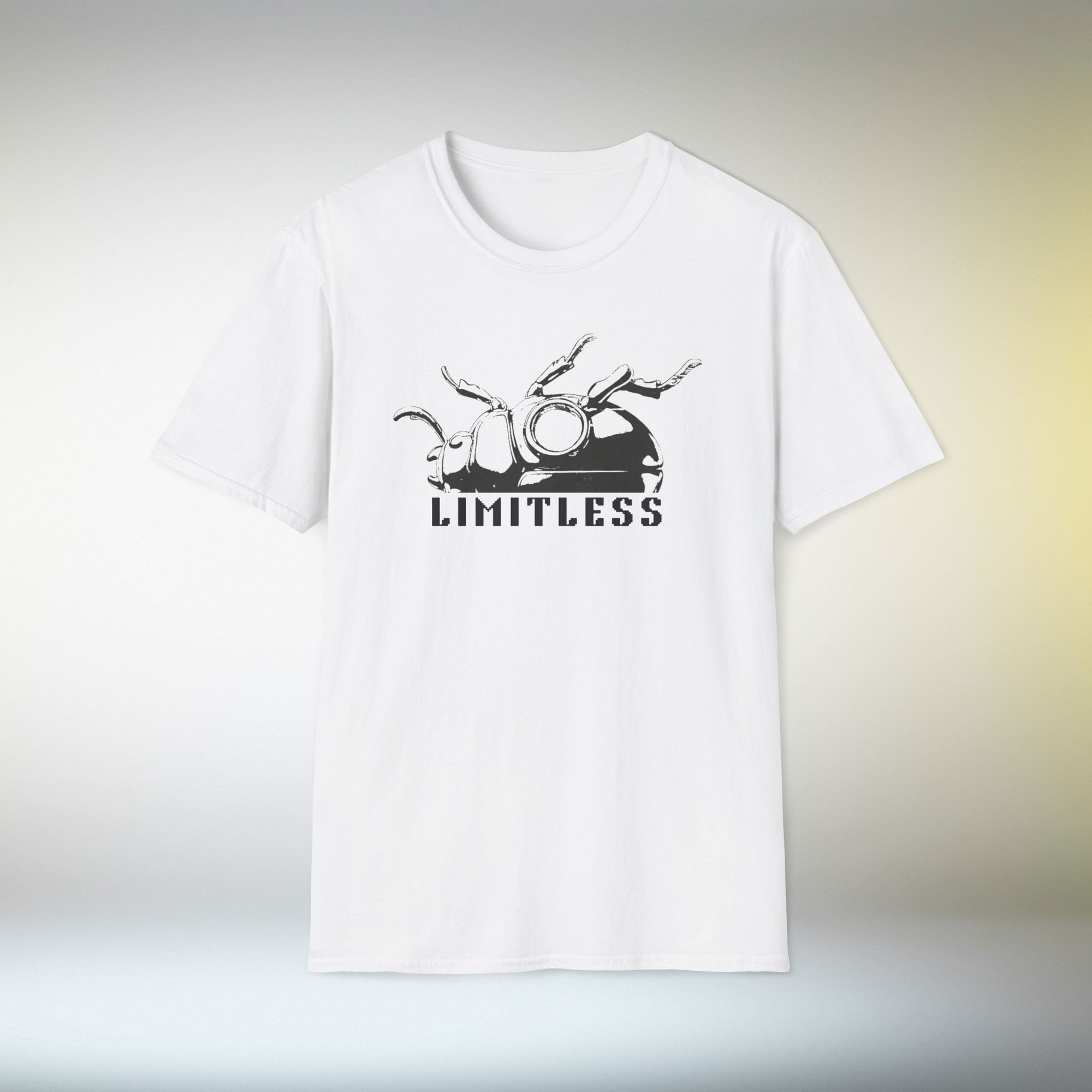 Limitless Beetle T Shirt | Minimal Black White Graphic Tee | Modern Streetwear Shirt | Symbolic Insect Art T-Shirt | Unisex Tee